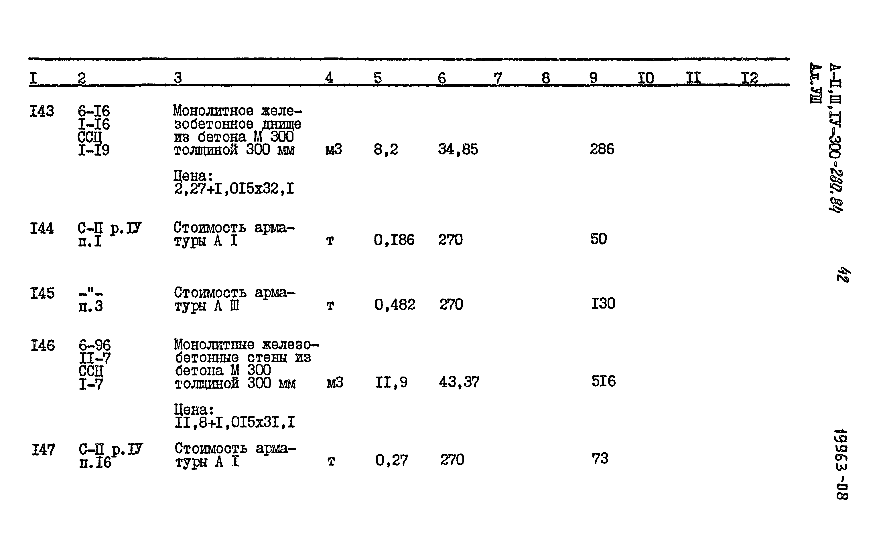 Типовой проект А-II,III,IV-300-280.84