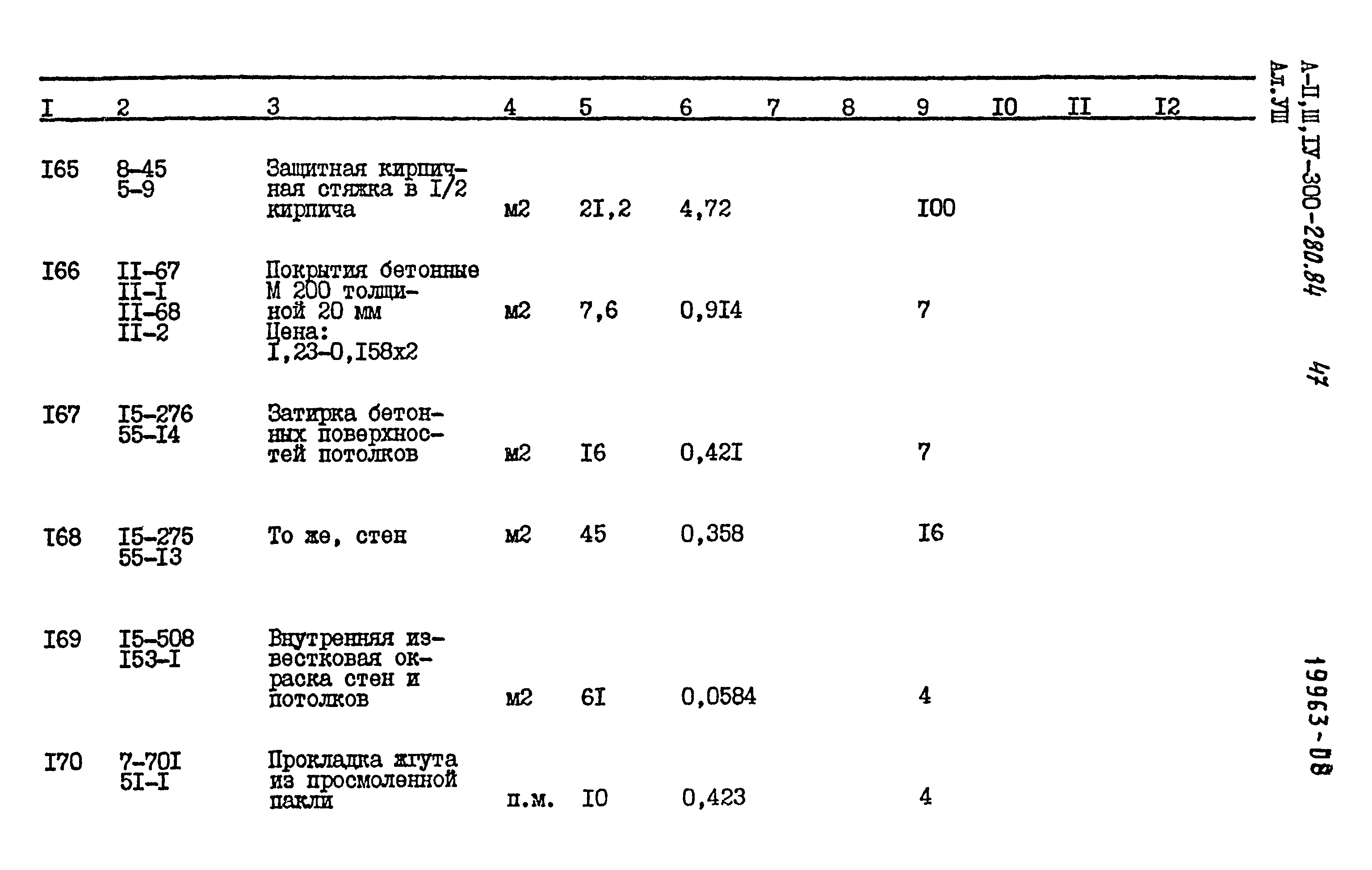 Типовой проект А-II,III,IV-300-280.84