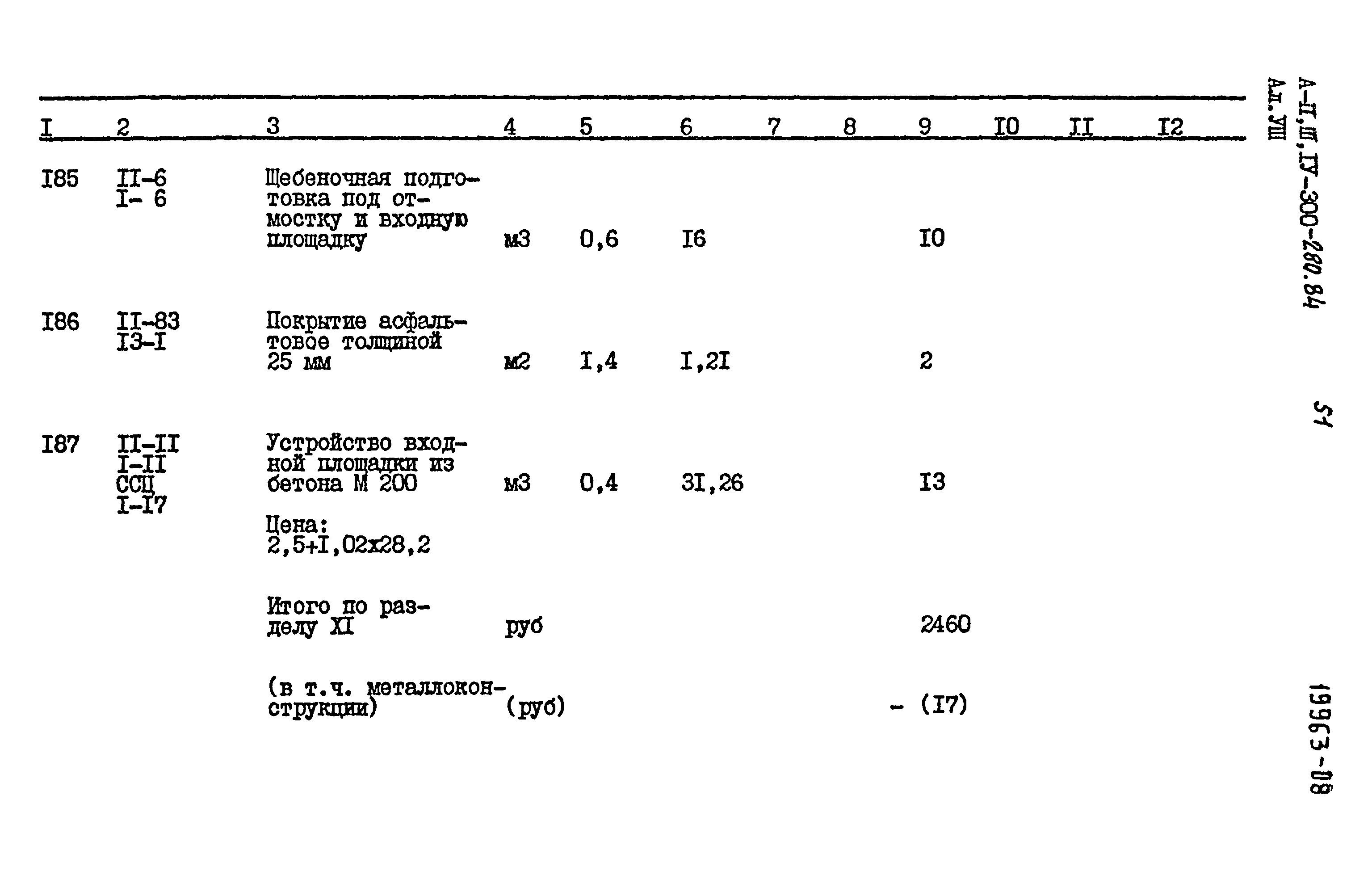 Типовой проект А-II,III,IV-300-280.84