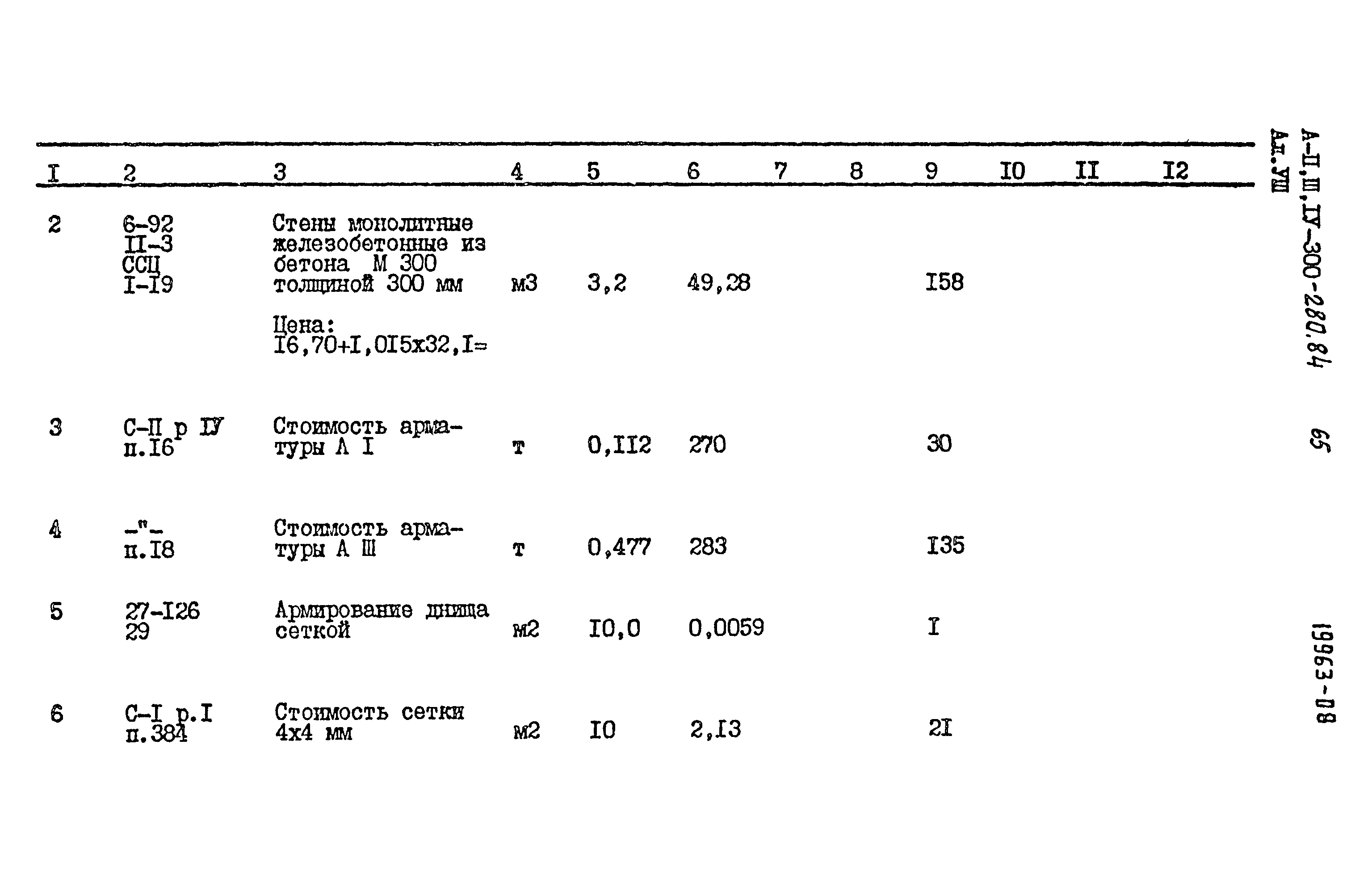 Типовой проект А-II,III,IV-300-280.84