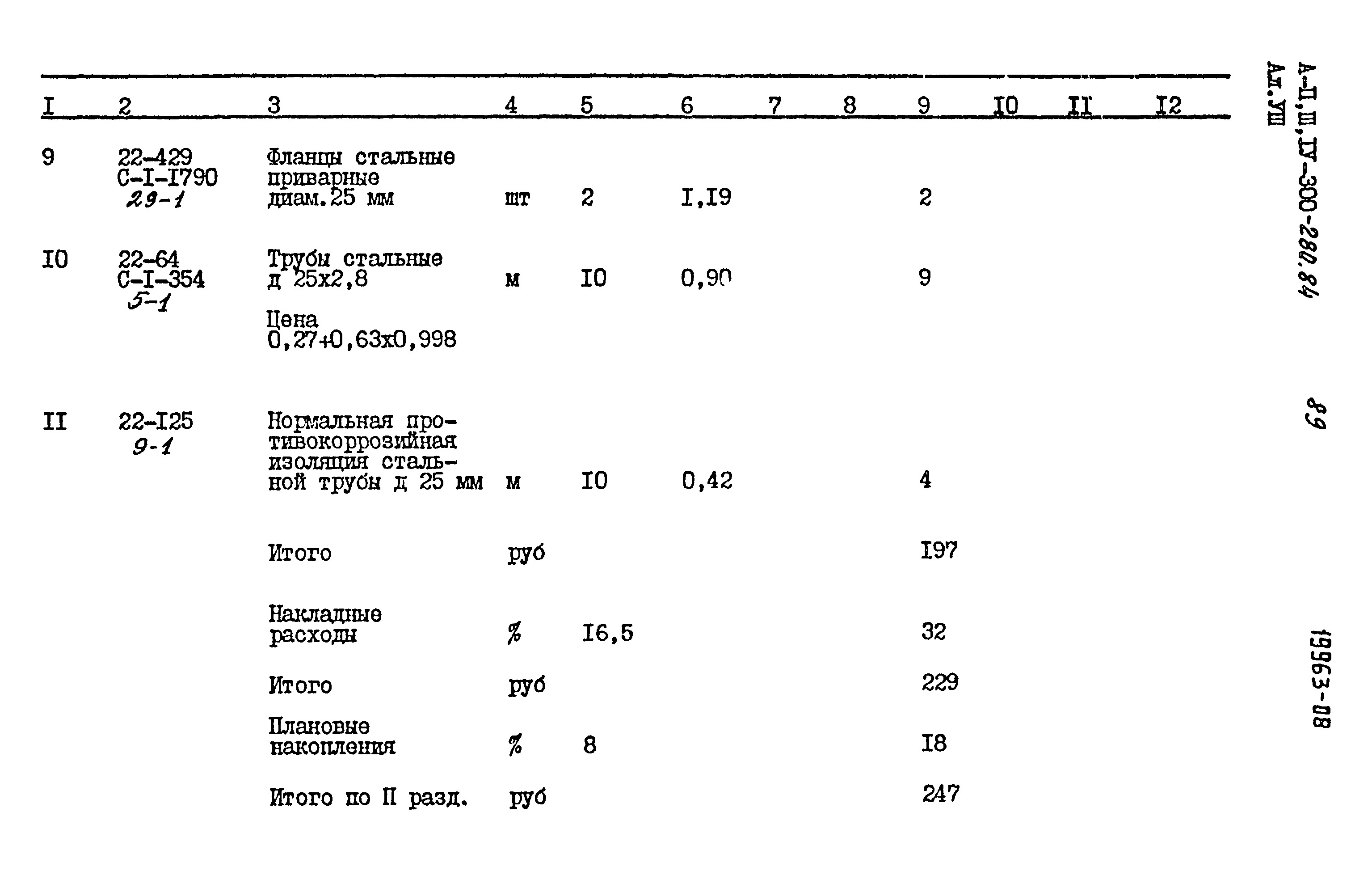 Типовой проект А-II,III,IV-300-280.84