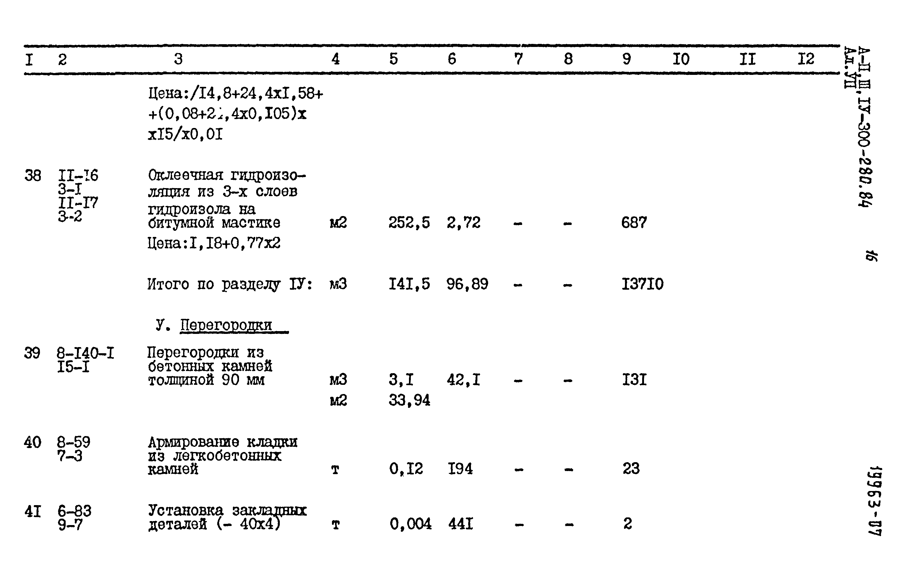 Типовой проект А-II,III,IV-300-280.84