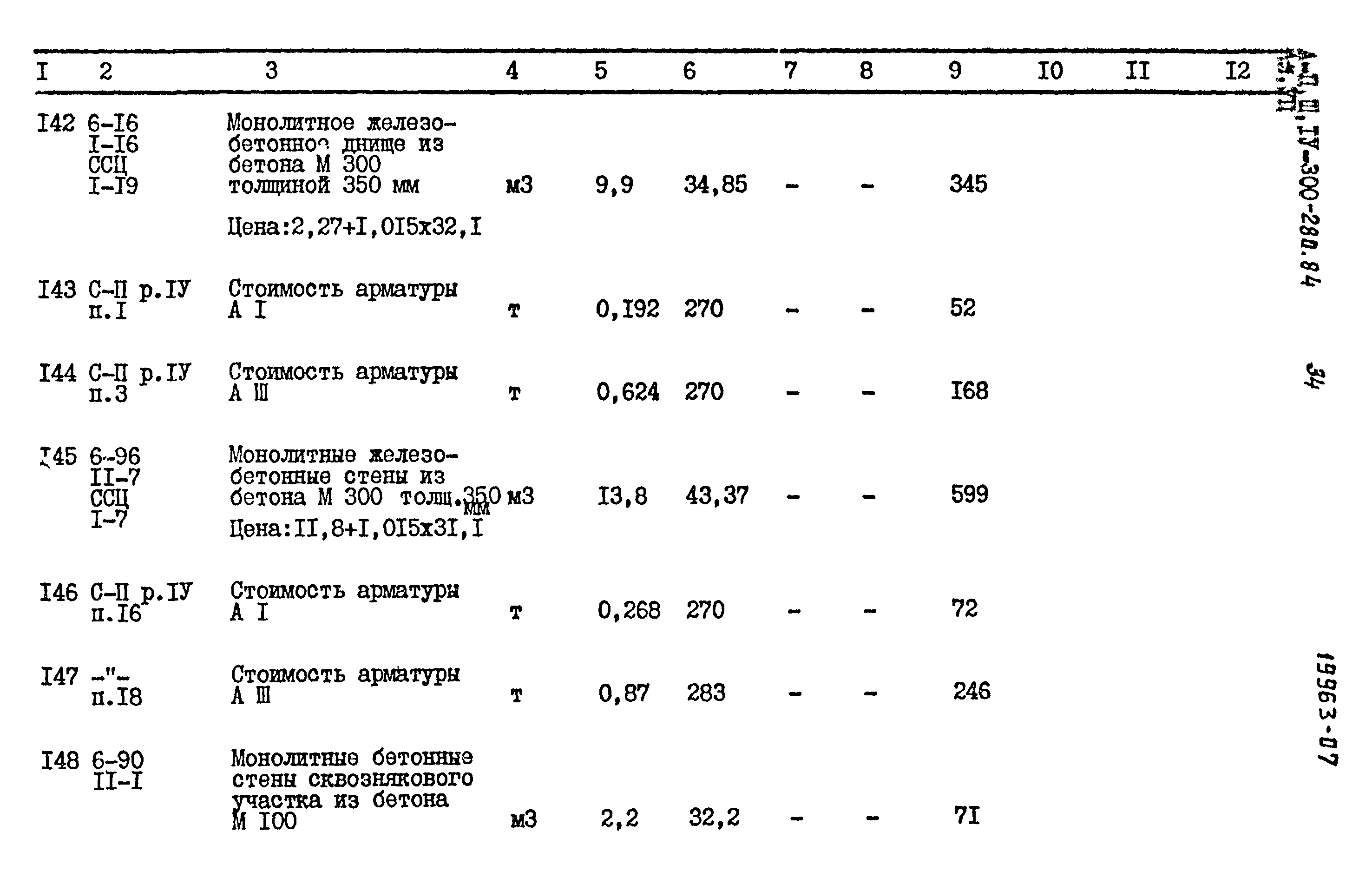 Типовой проект А-II,III,IV-300-280.84