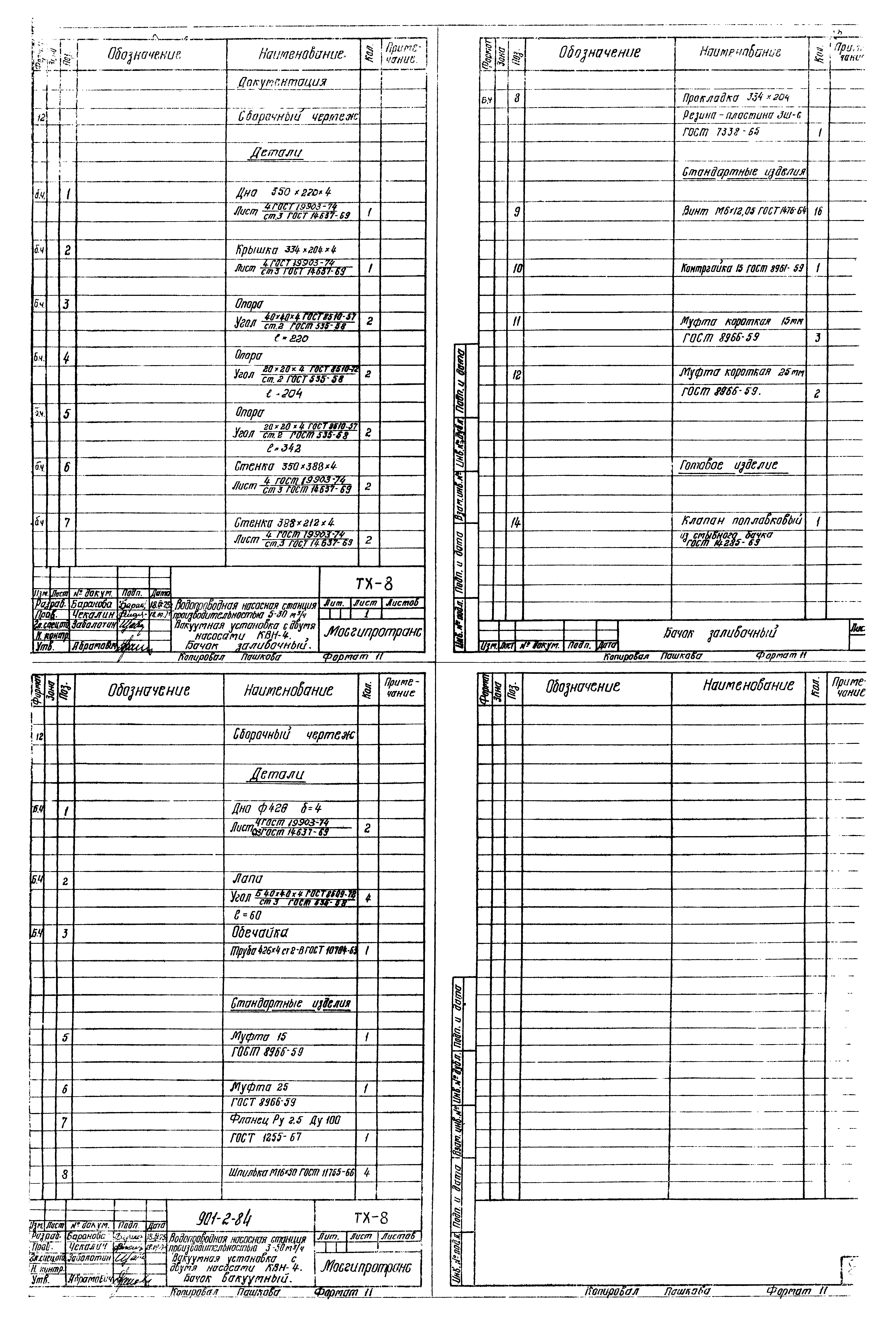 Типовой проект 901-2-84