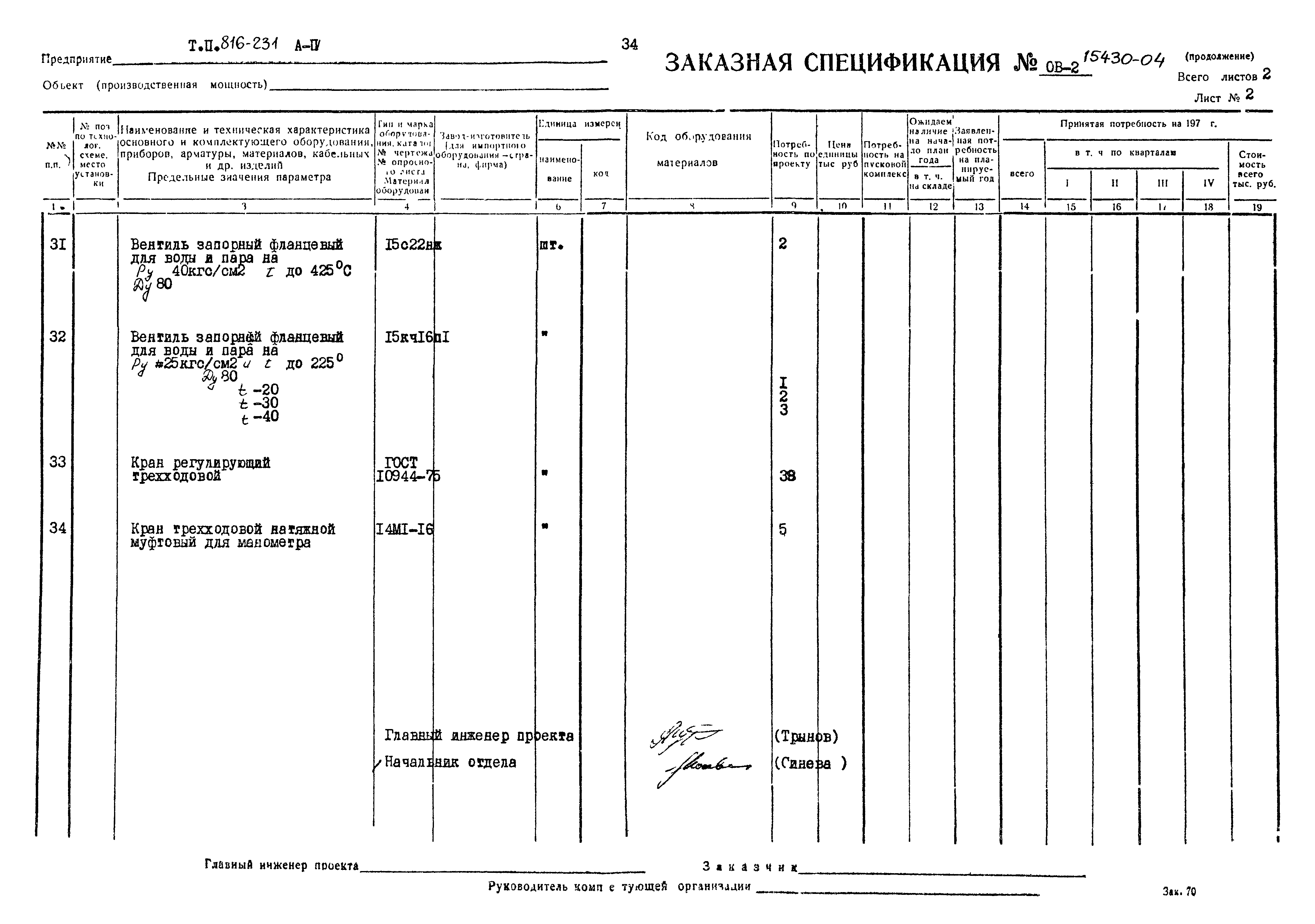 Типовой проект 816-231