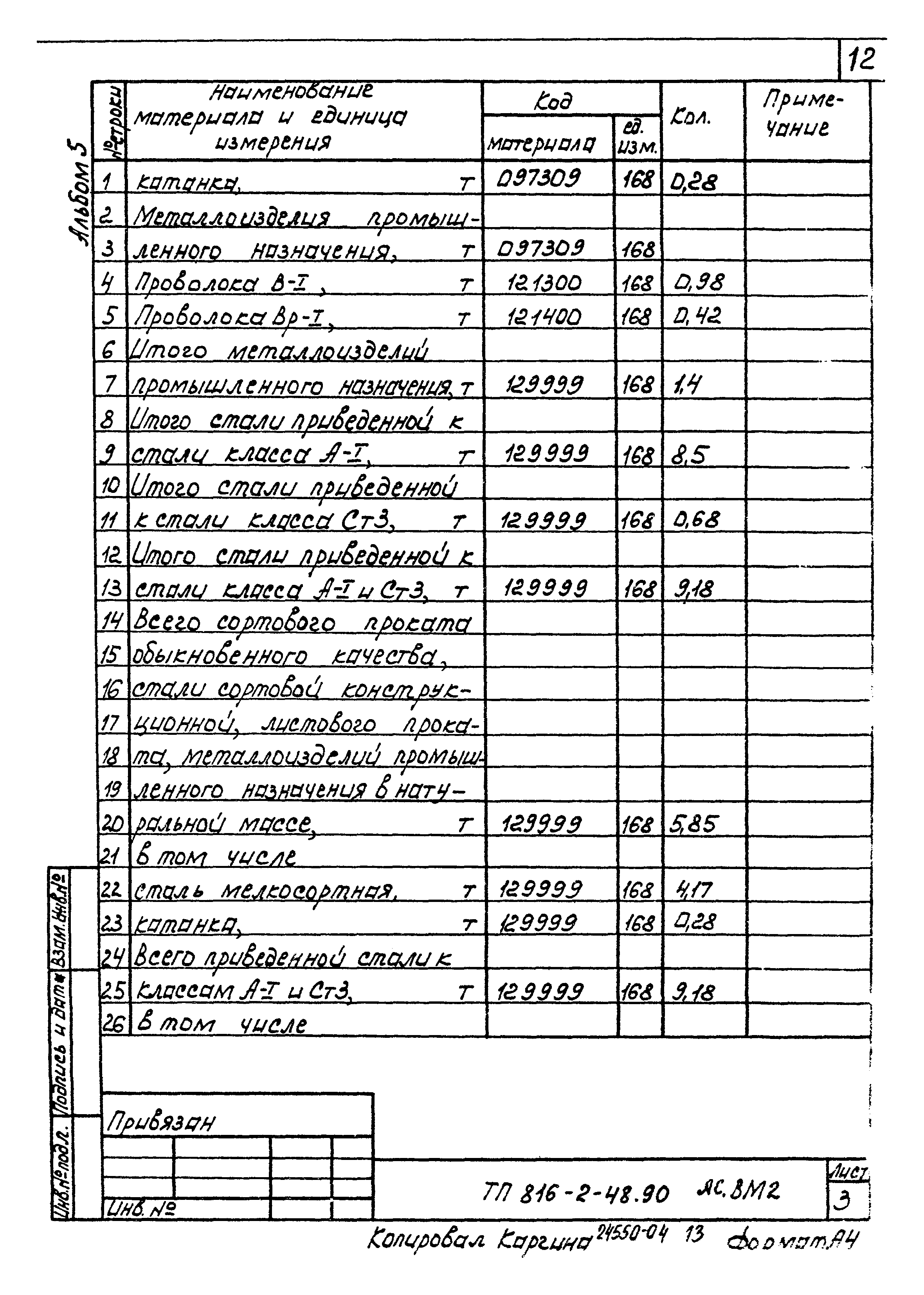 Типовой проект 816-2-48.90