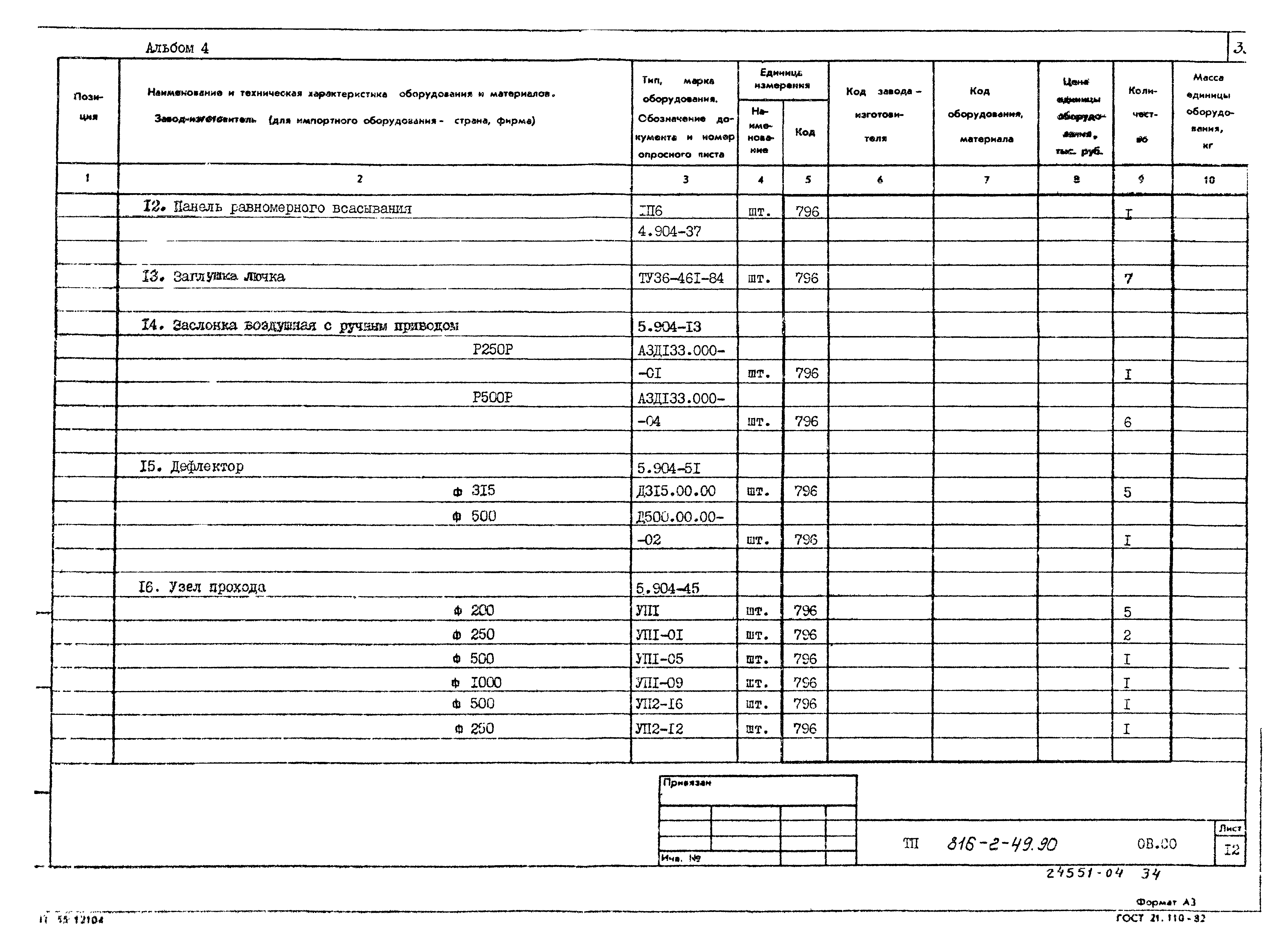 Типовой проект 816-2-49.90