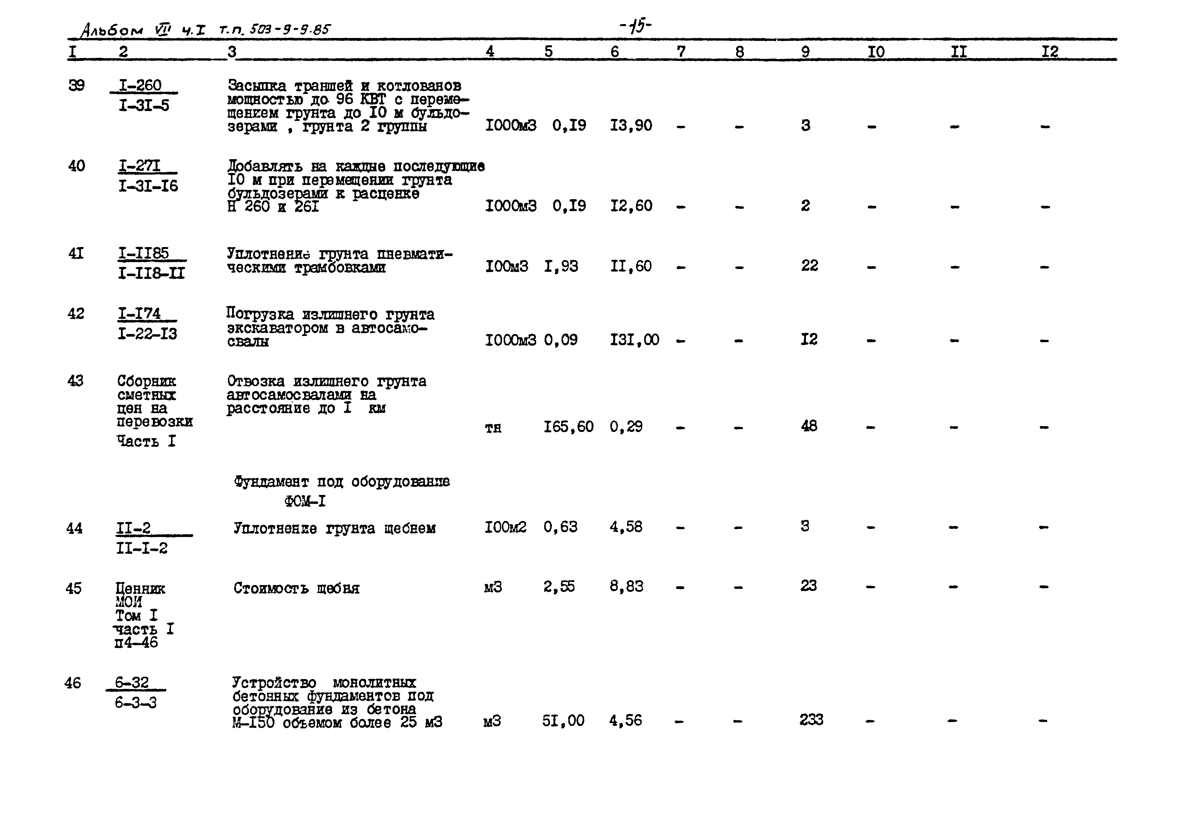 Типовой проект 503-9-9.85