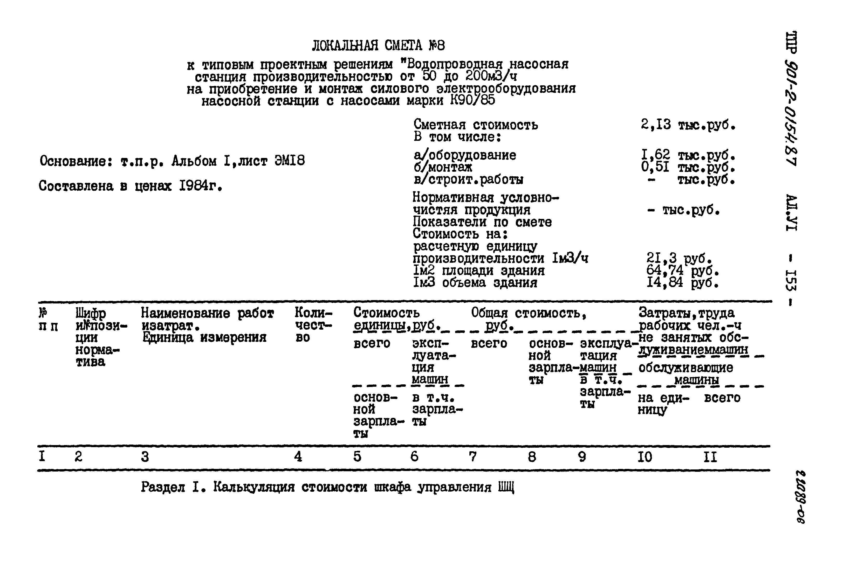 Типовые проектные решения 901-2-0154.87