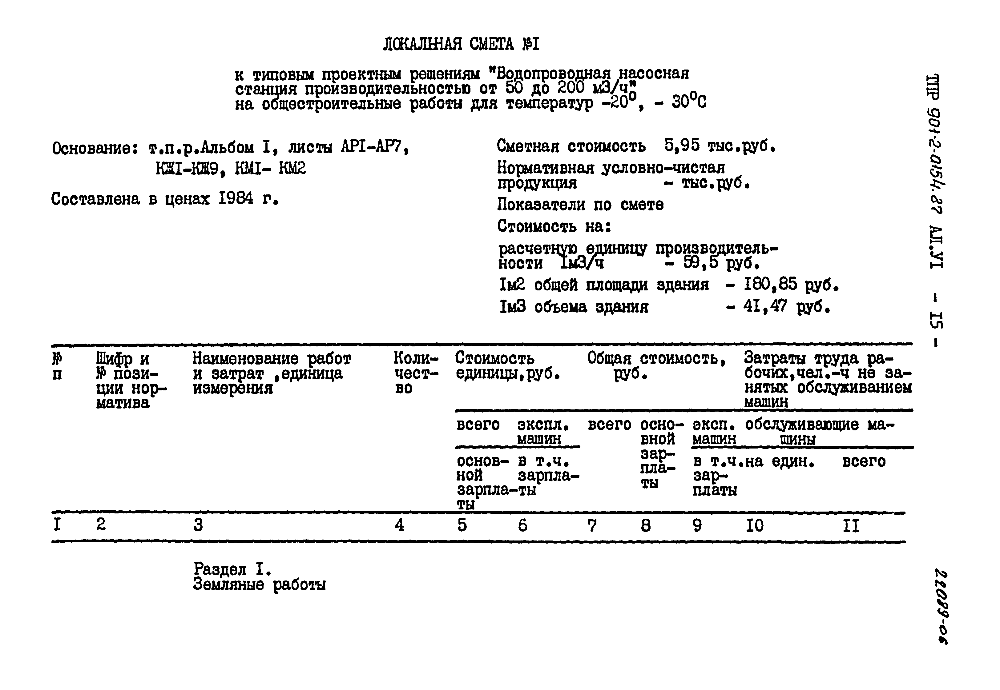 Типовые проектные решения 901-2-0154.87