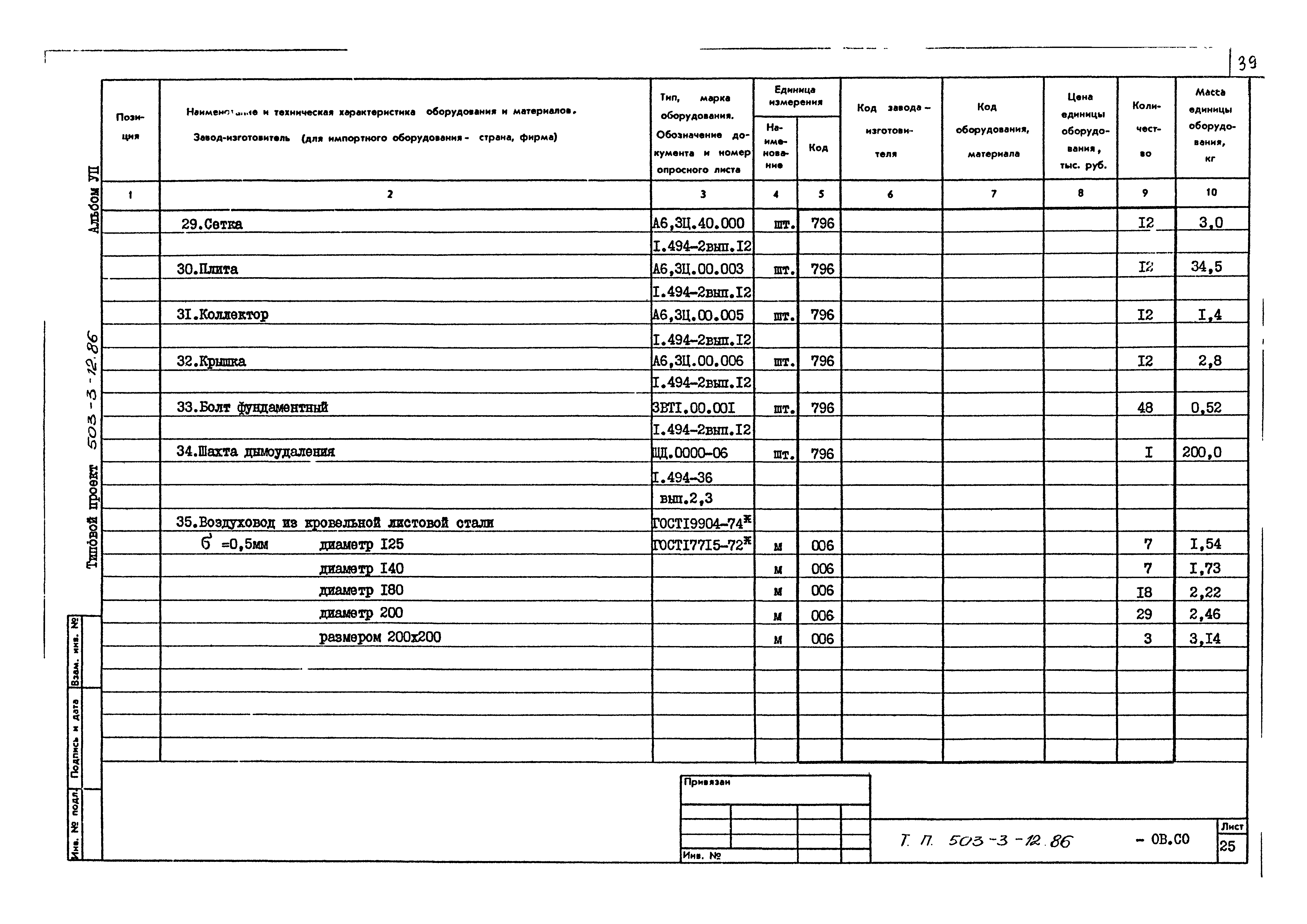 Типовой проект 503-3-12.86