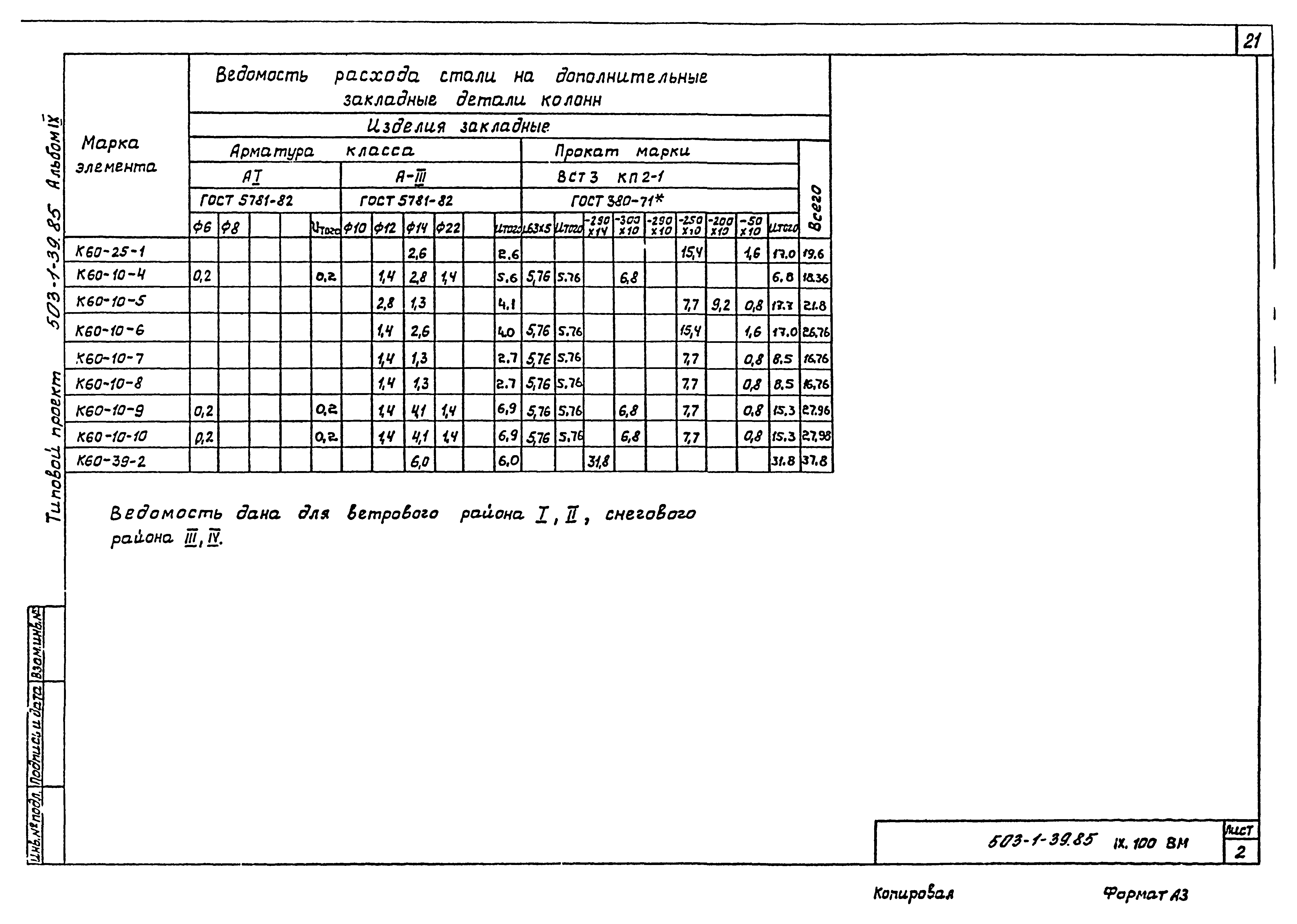 Типовой проект 503-1-39.85