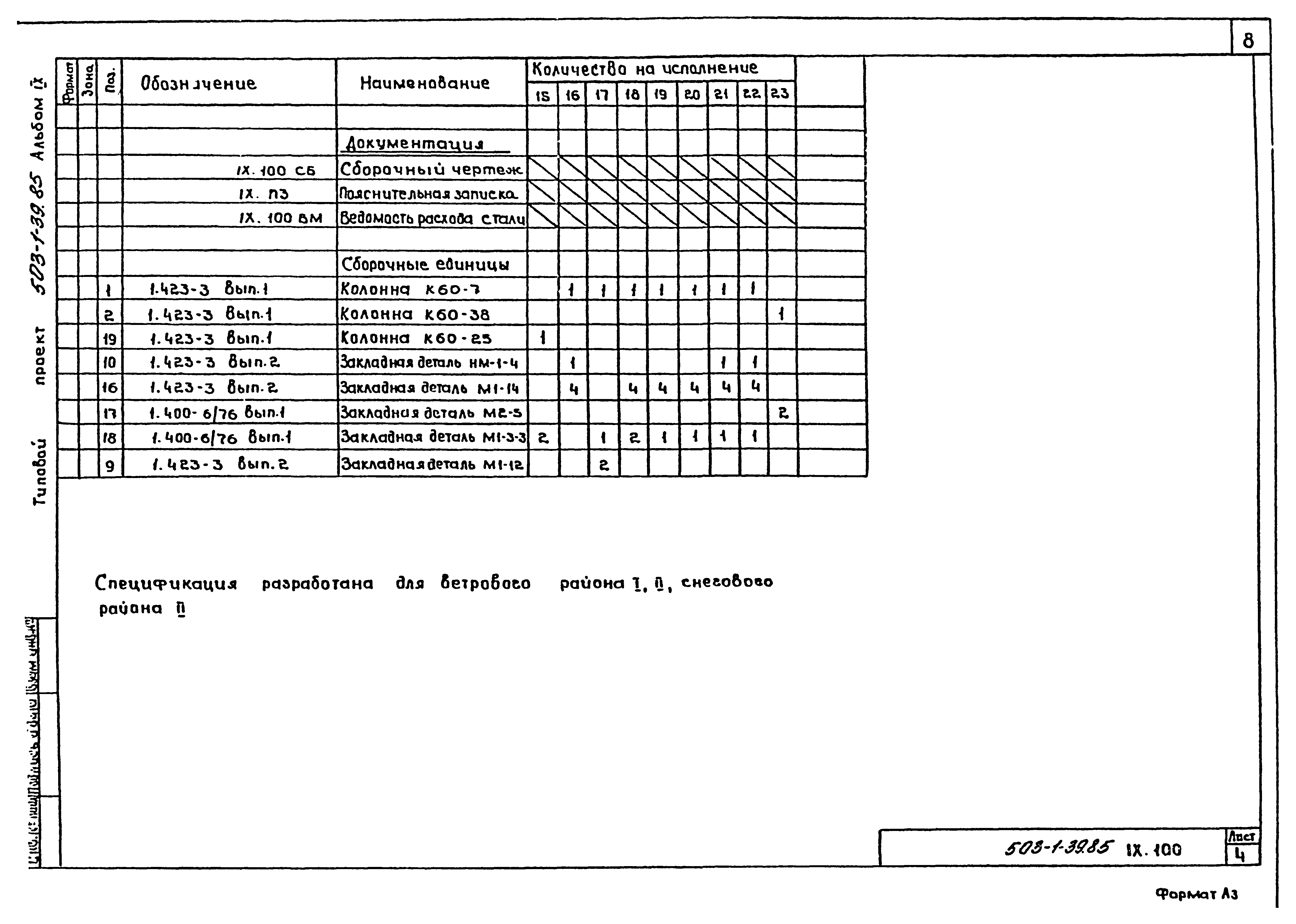 Типовой проект 503-1-39.85