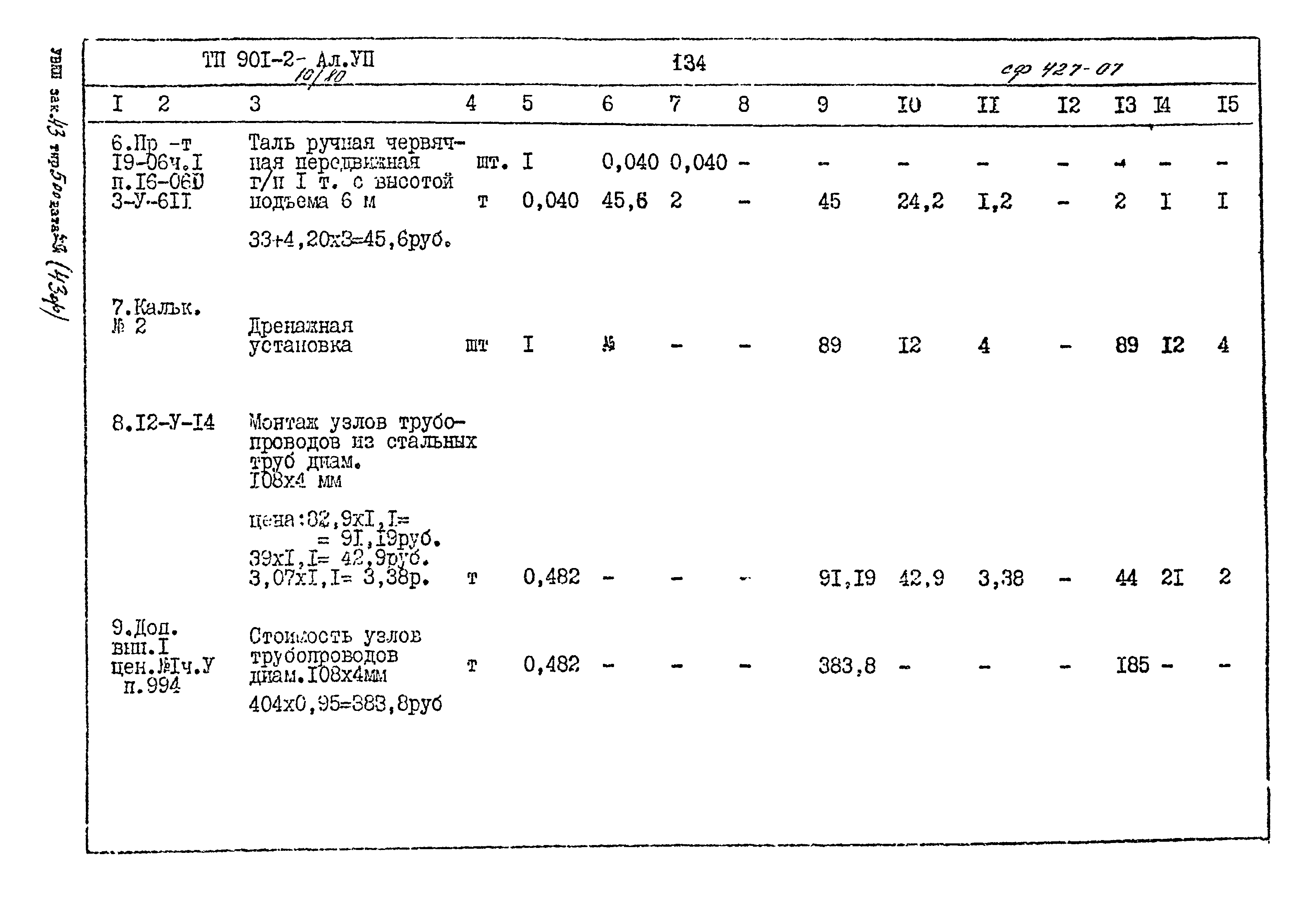 Типовой проект 901-2-10/80