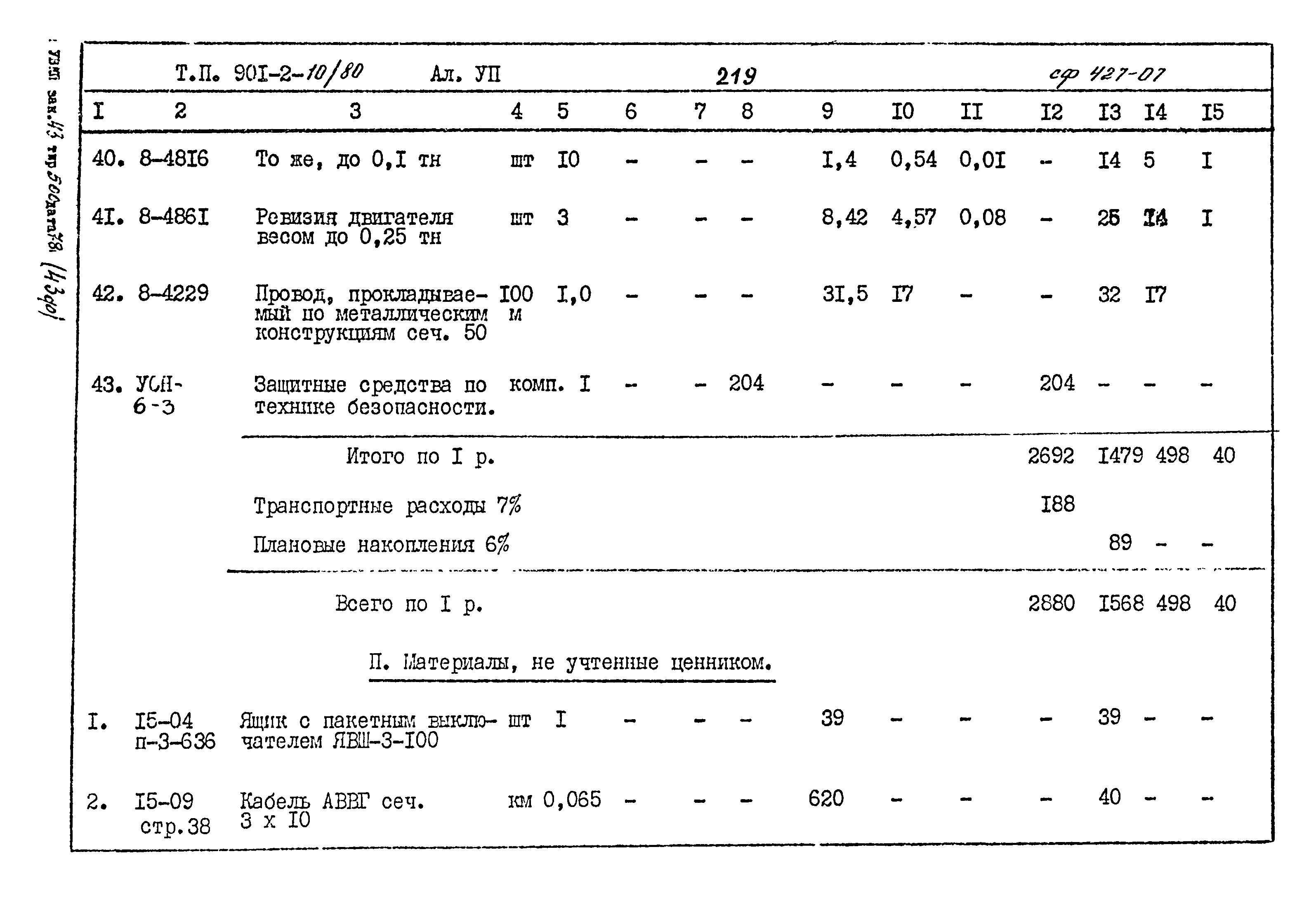 Типовой проект 901-2-10/80