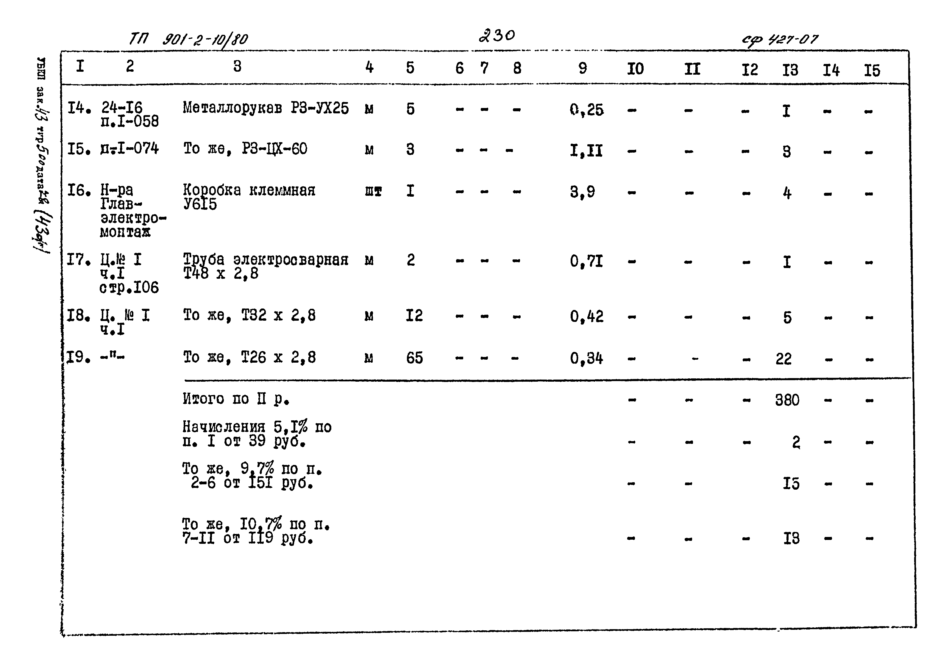 Типовой проект 901-2-10/80