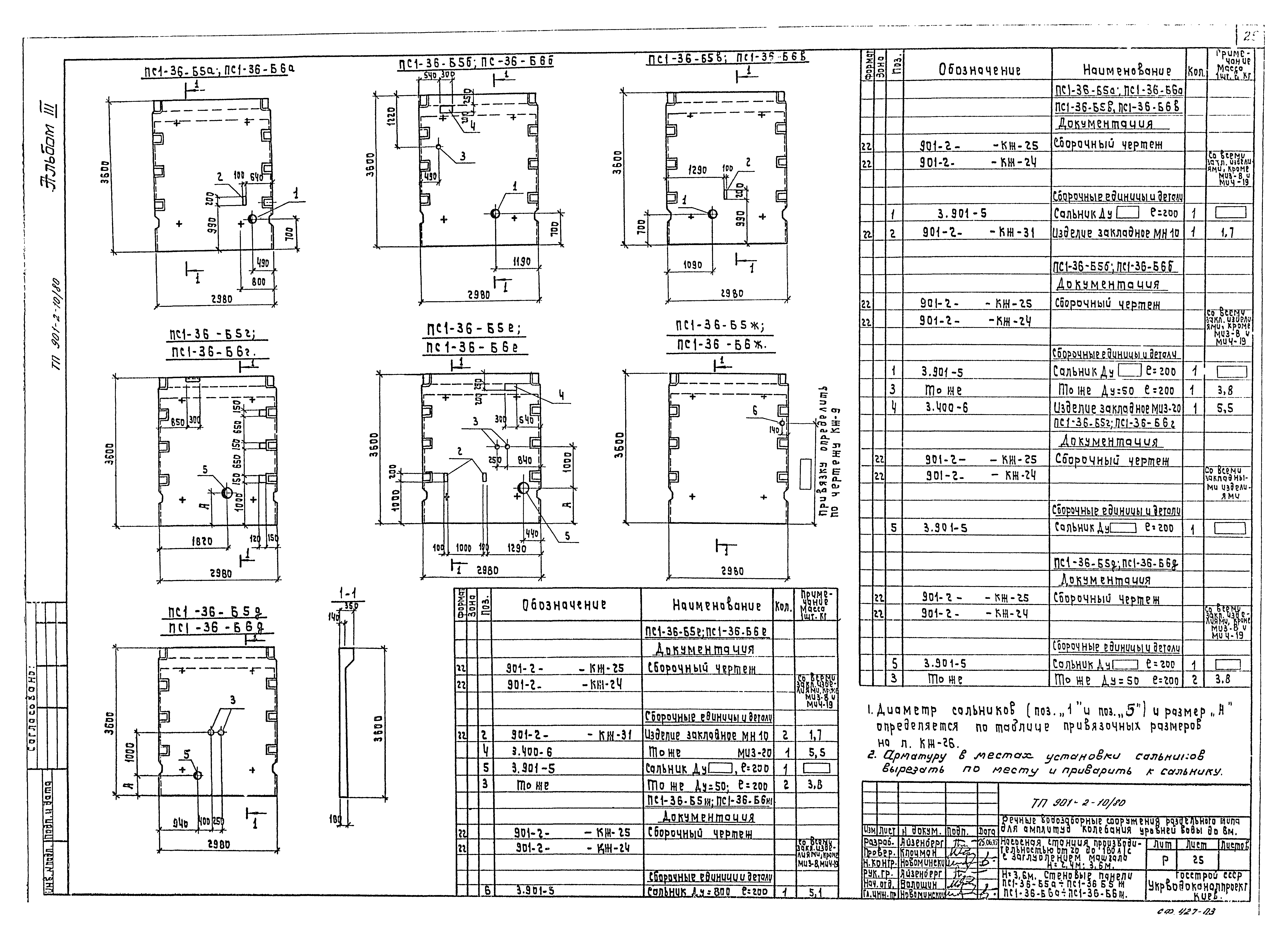 Типовой проект 901-2-10/80