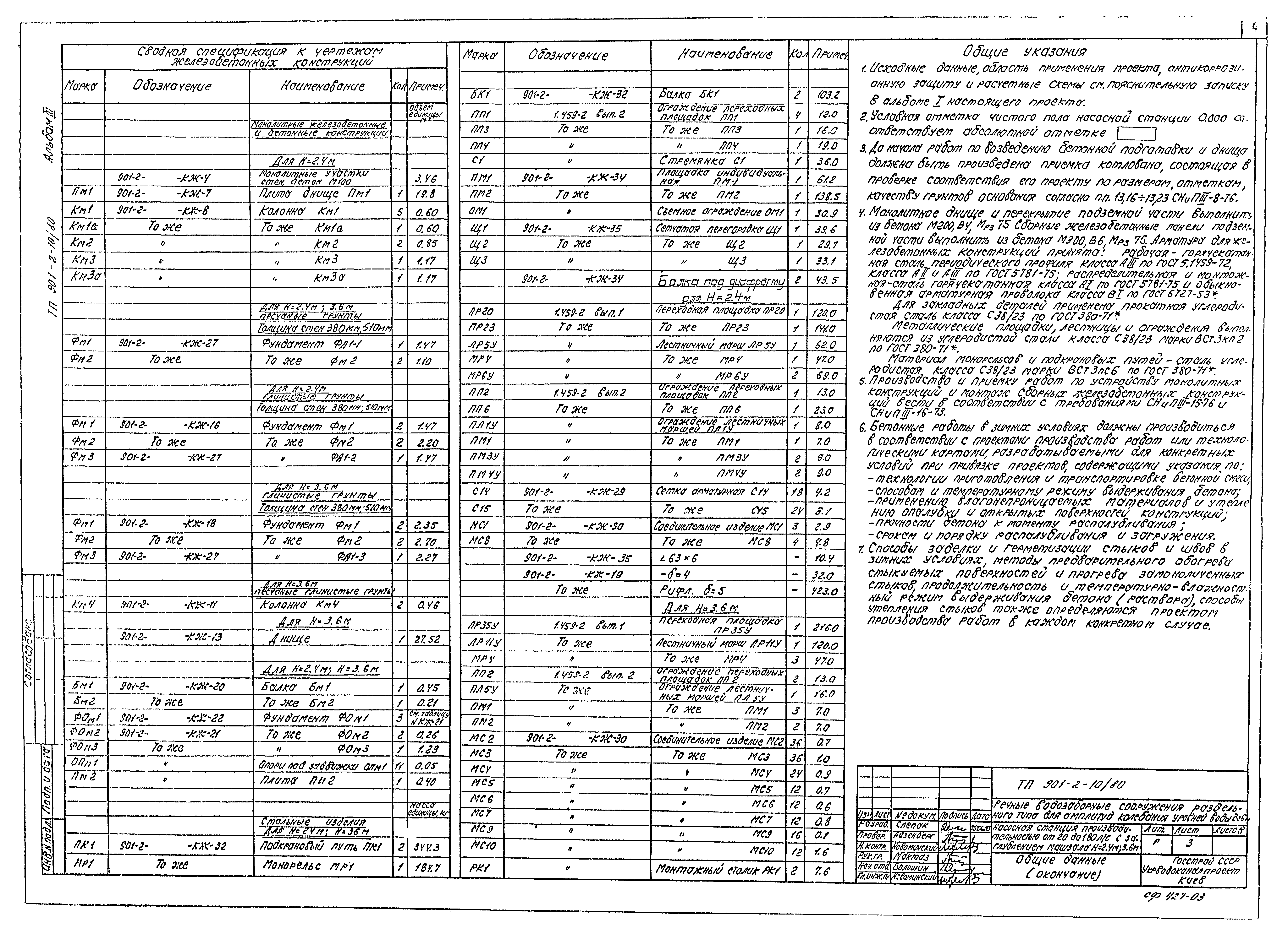 Типовой проект 901-2-10/80