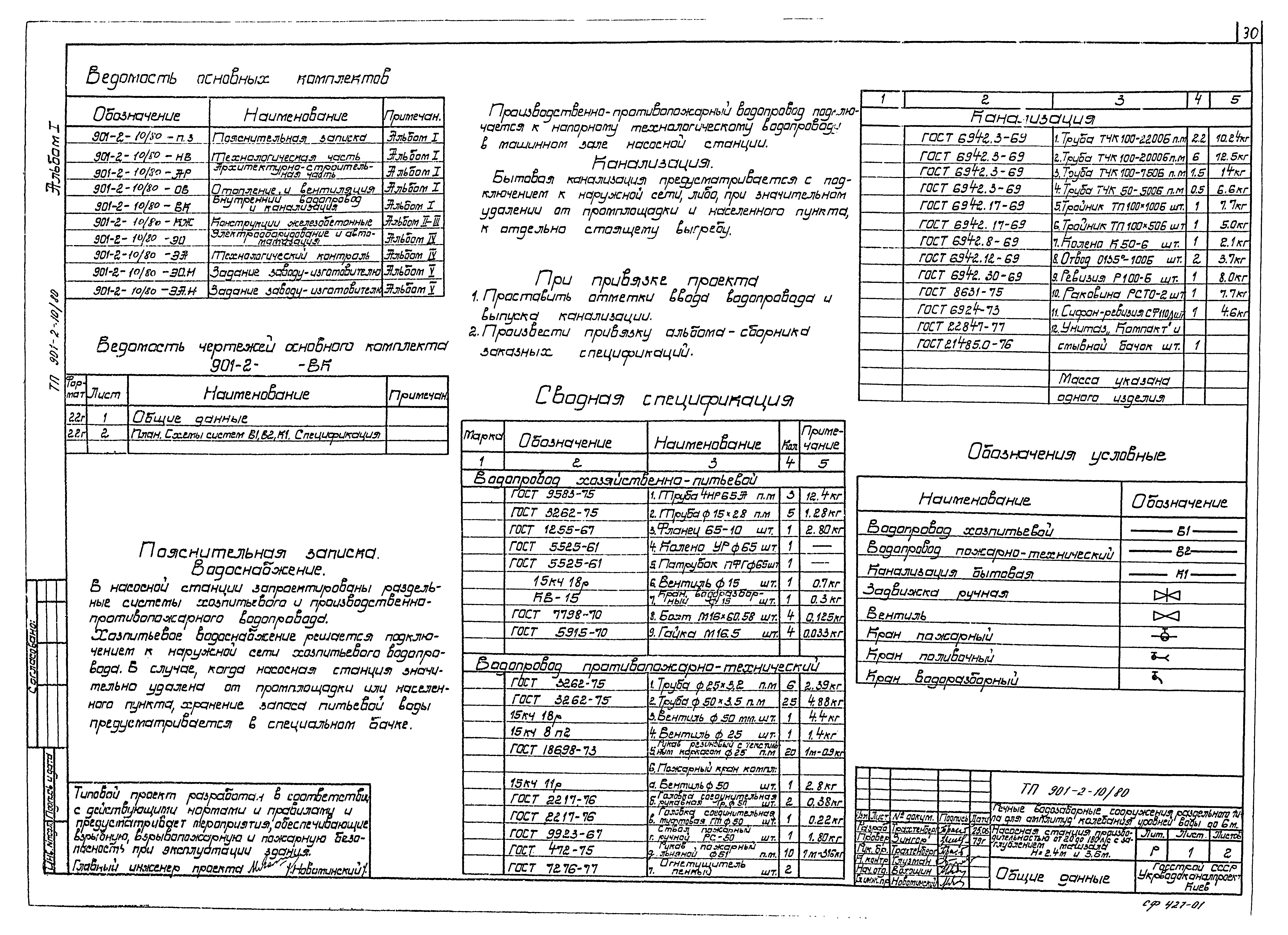 Типовой проект 901-2-10/80