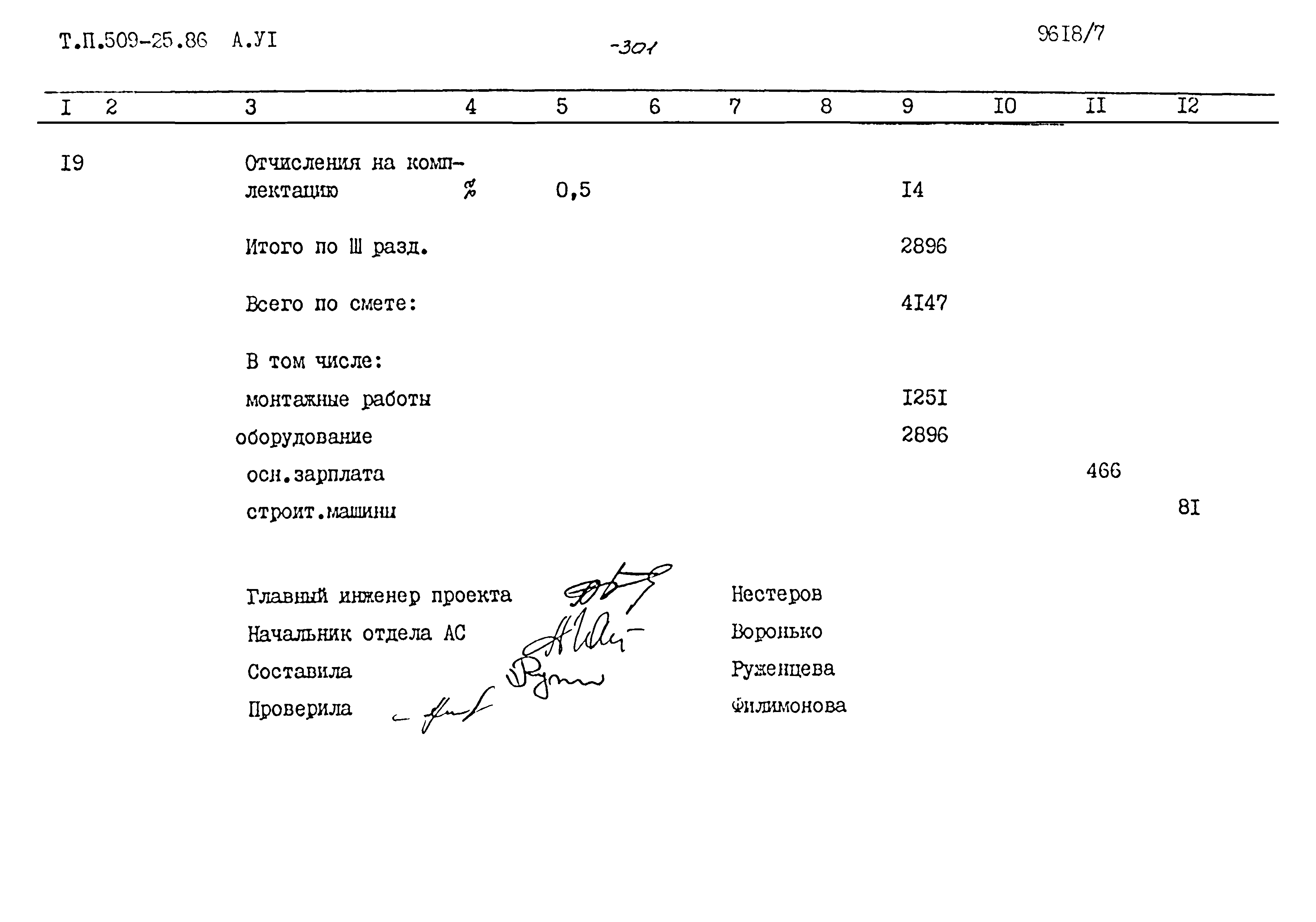 Типовой проект 509-25.86