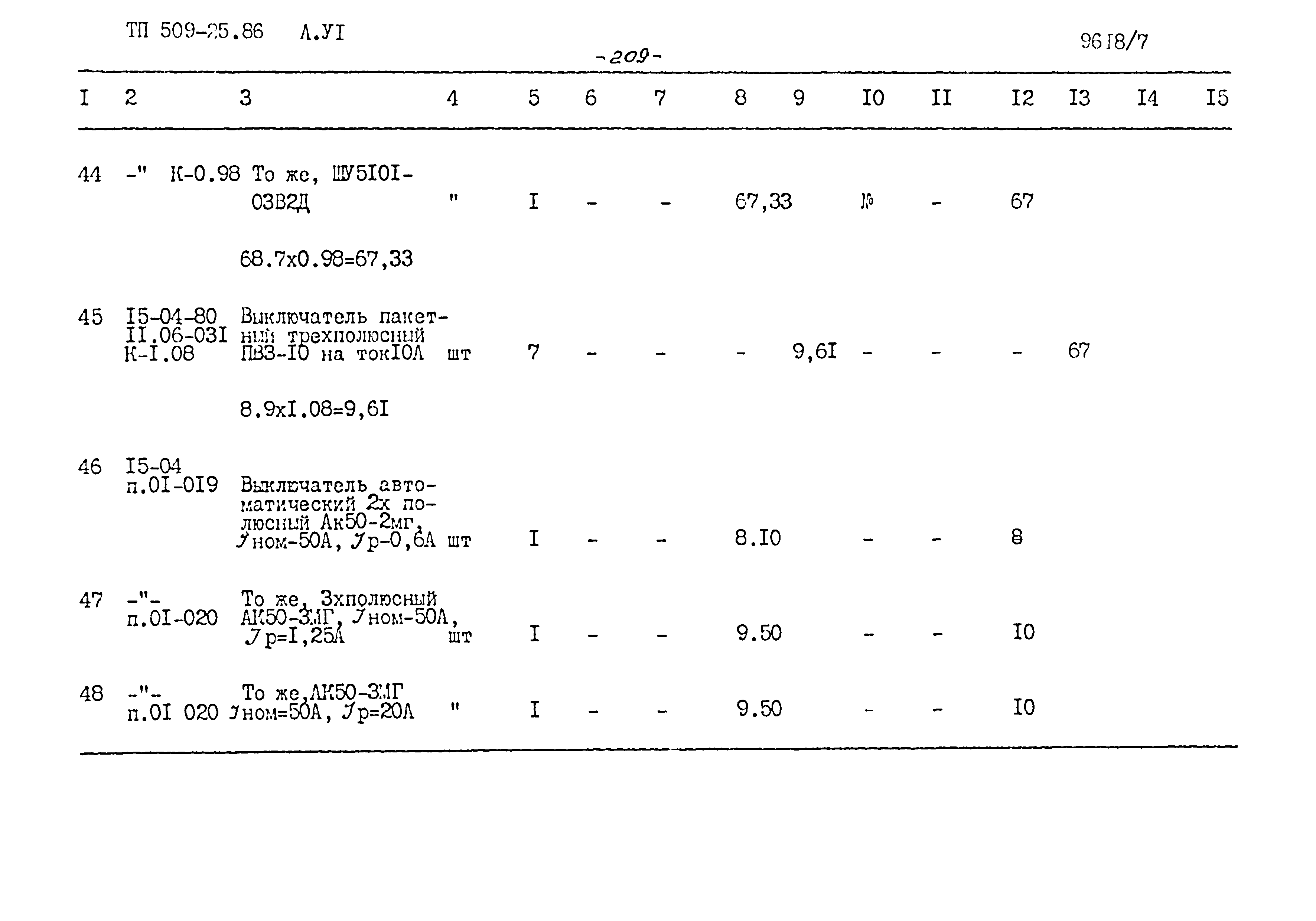 Типовой проект 509-25.86