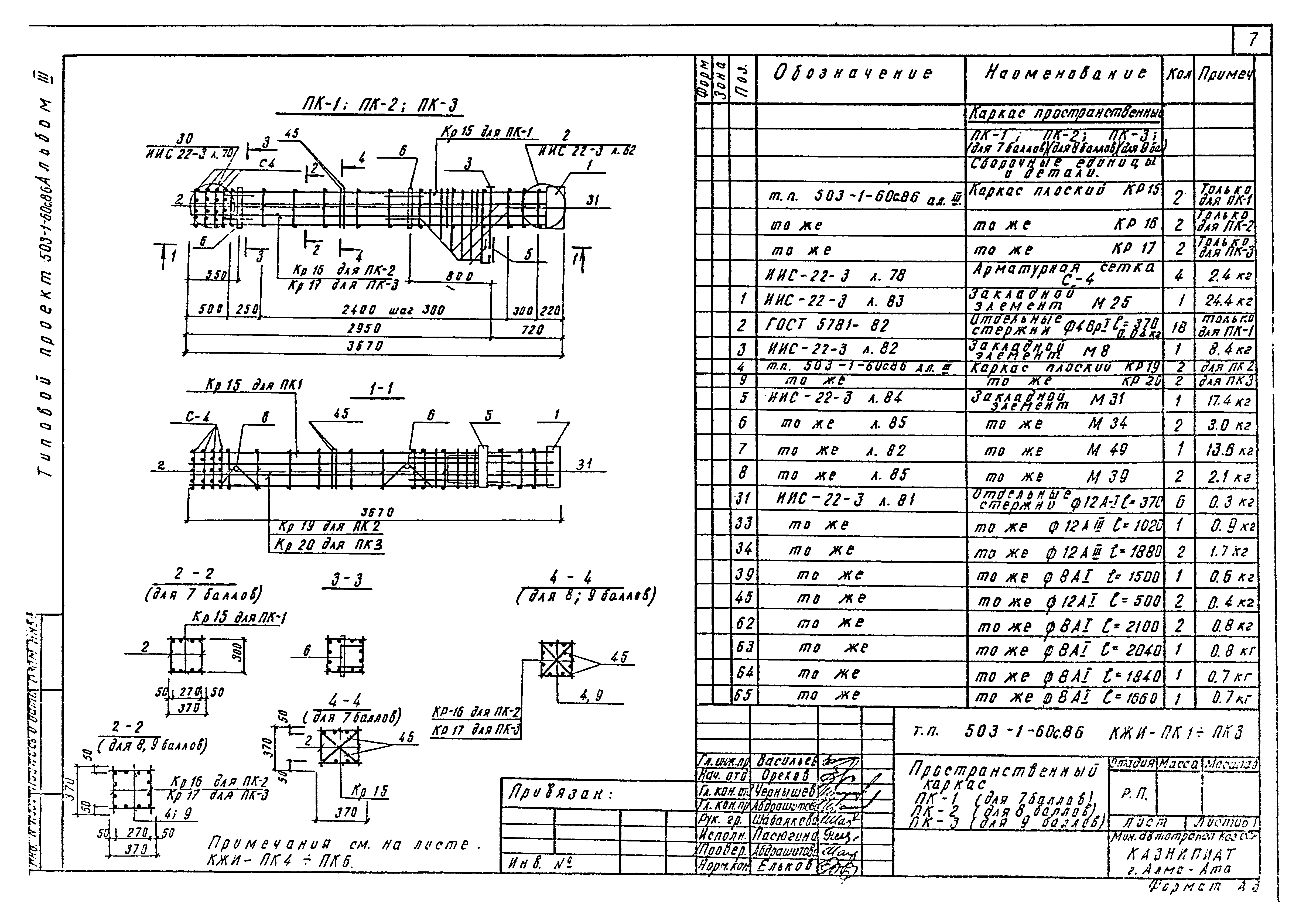 Типовой проект 503-1-60с.86