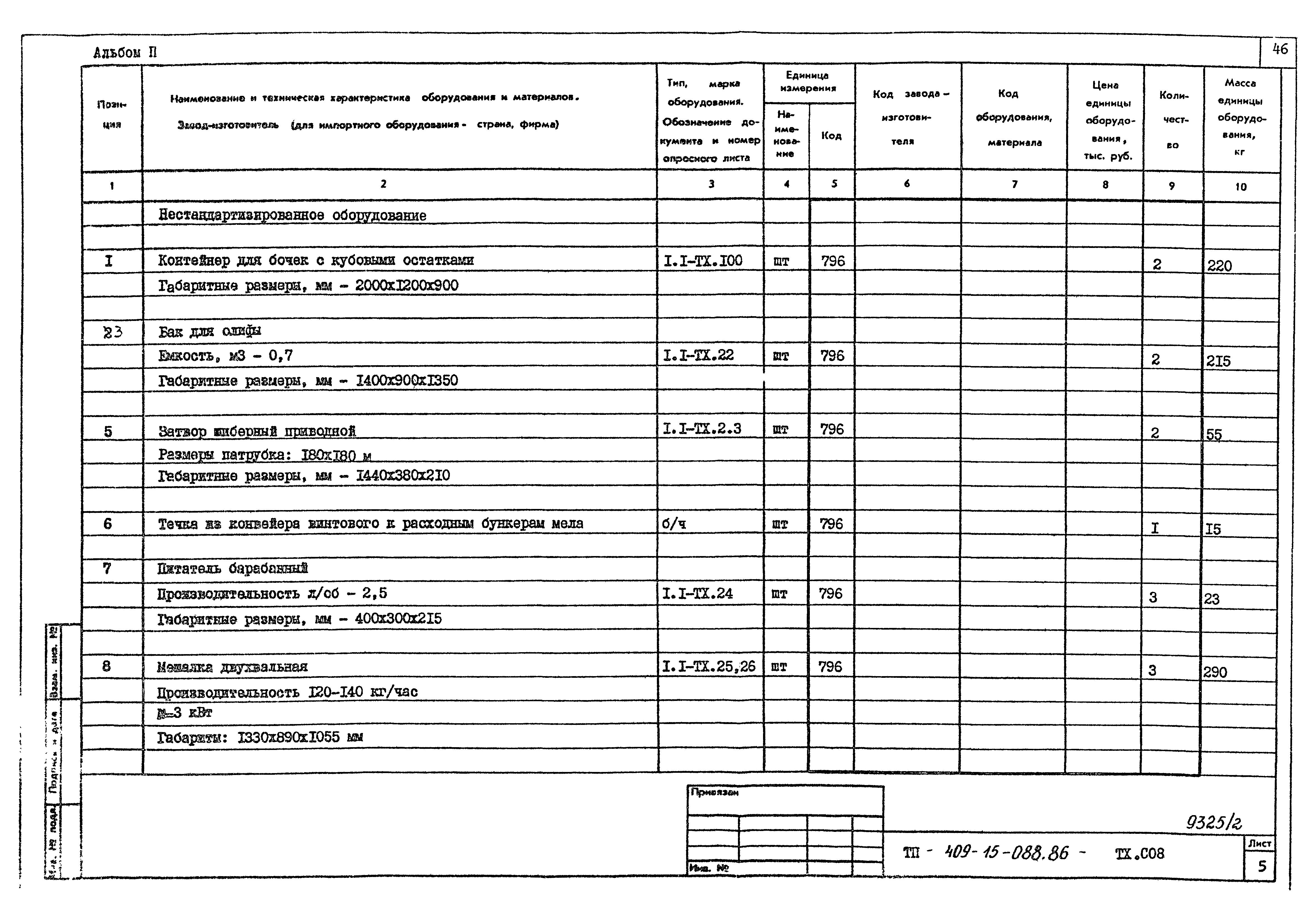 Типовые проектные решения 409-15-088.86