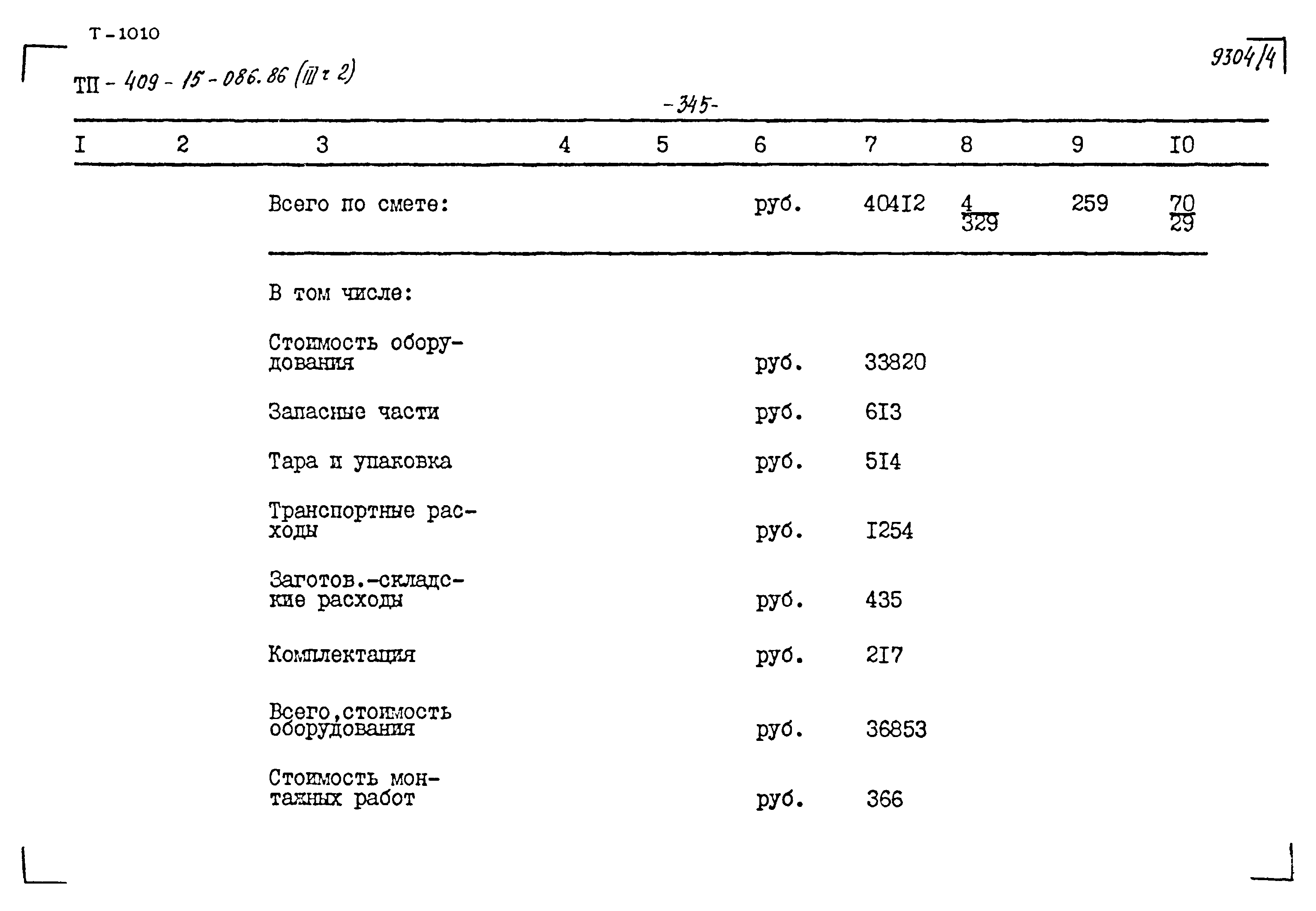 Типовой проект 409-15-086.86