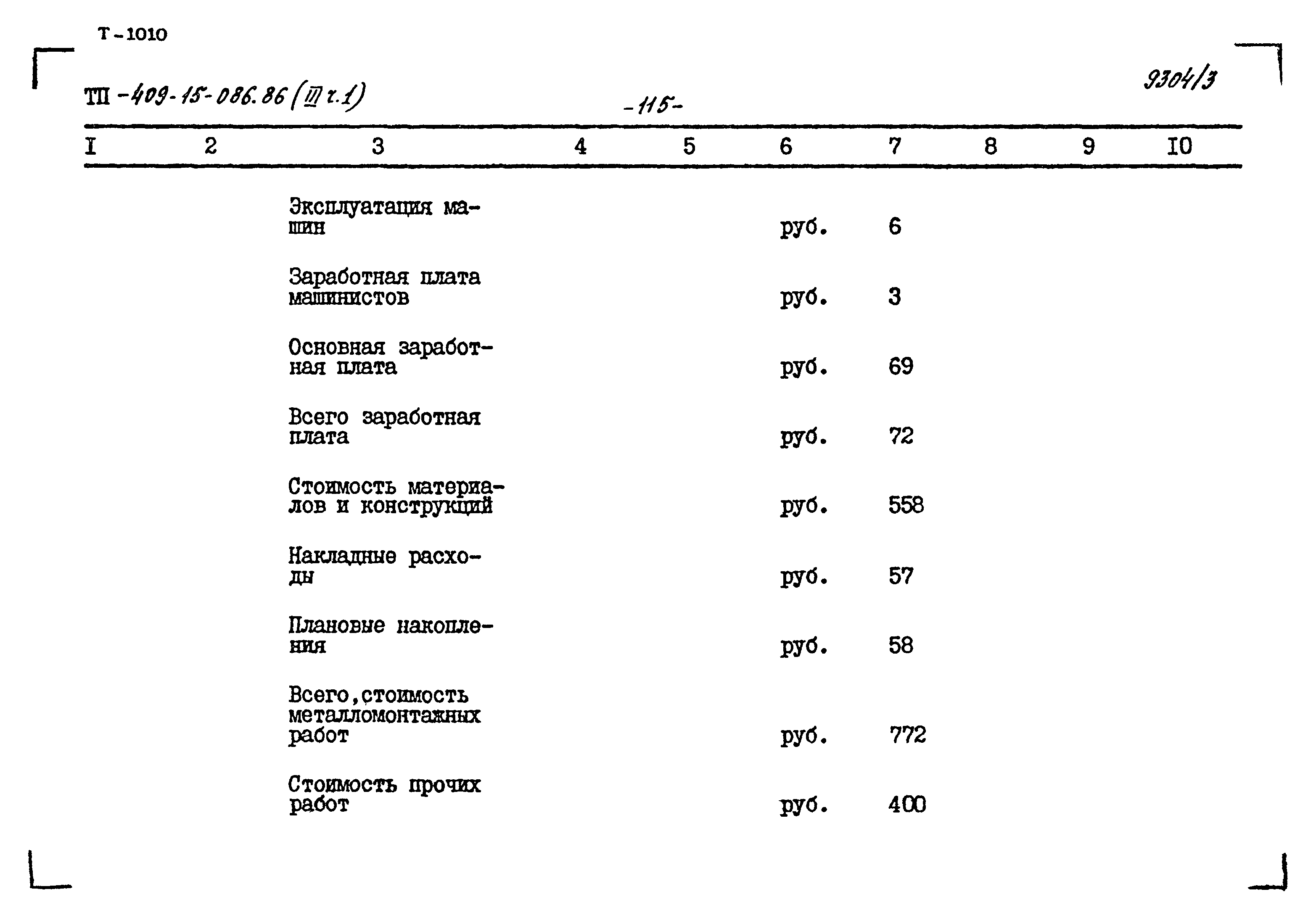 Типовой проект 409-15-086.86