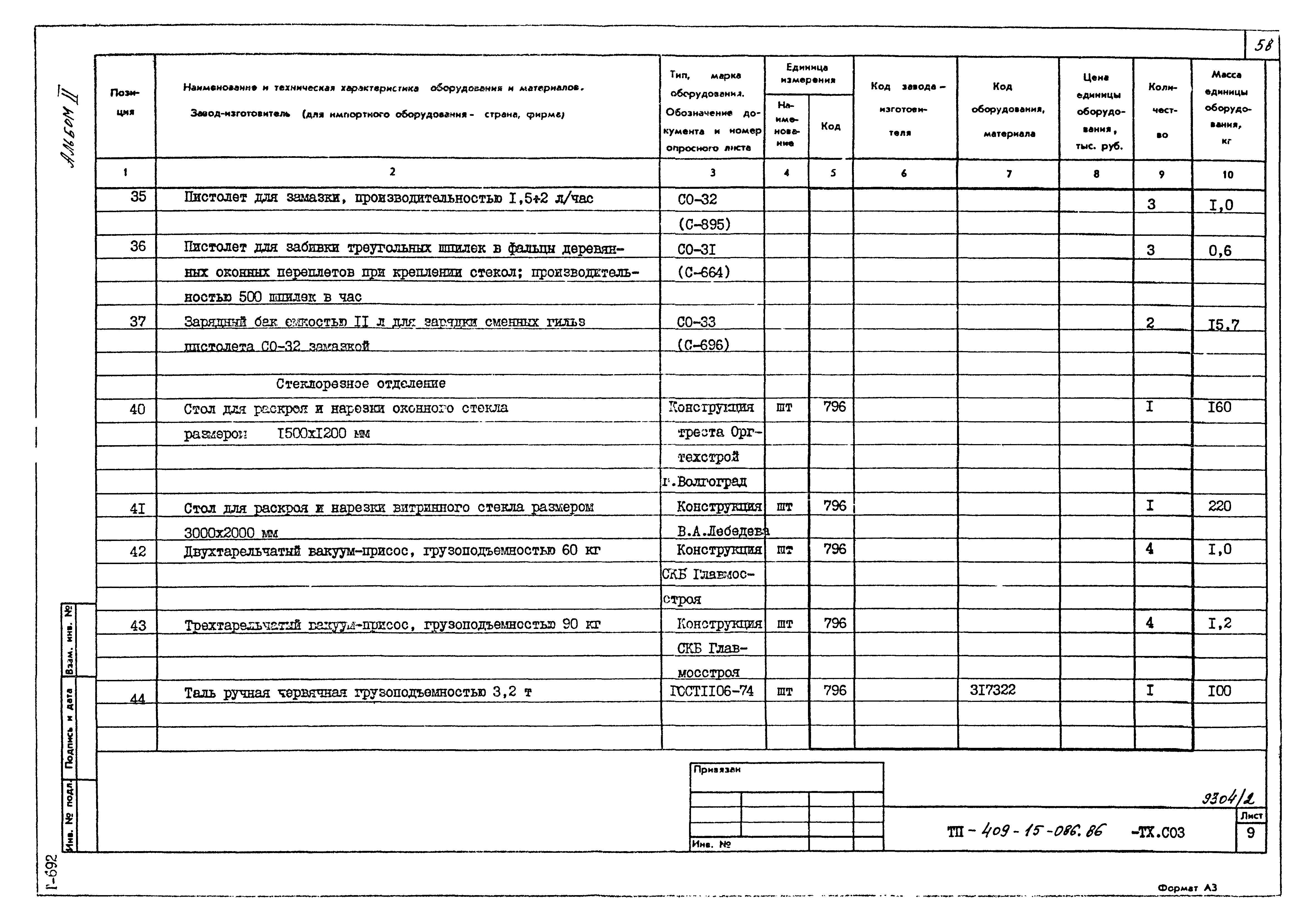 Типовой проект 409-15-086.86