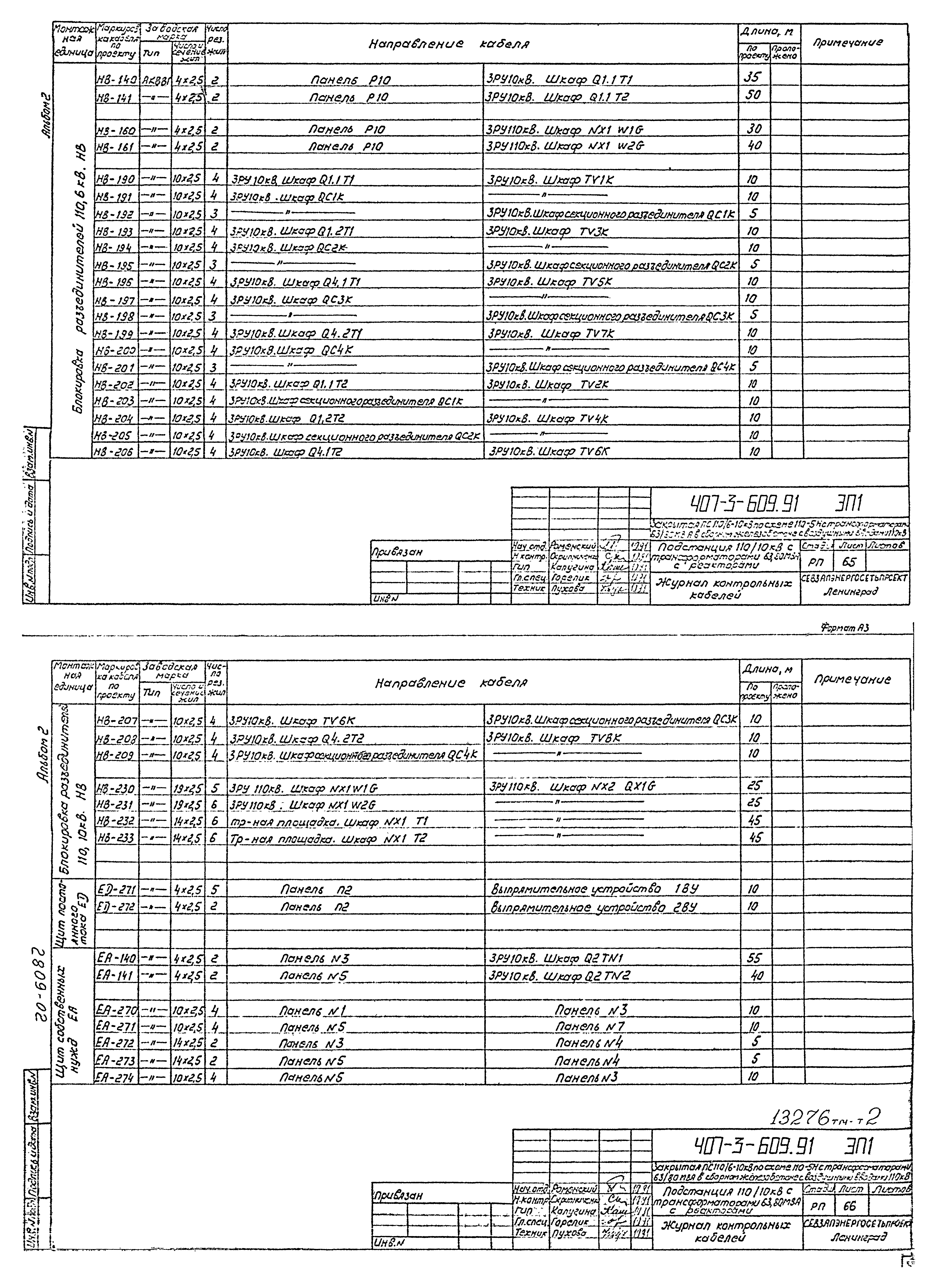 Типовой проект 407-3-609.91