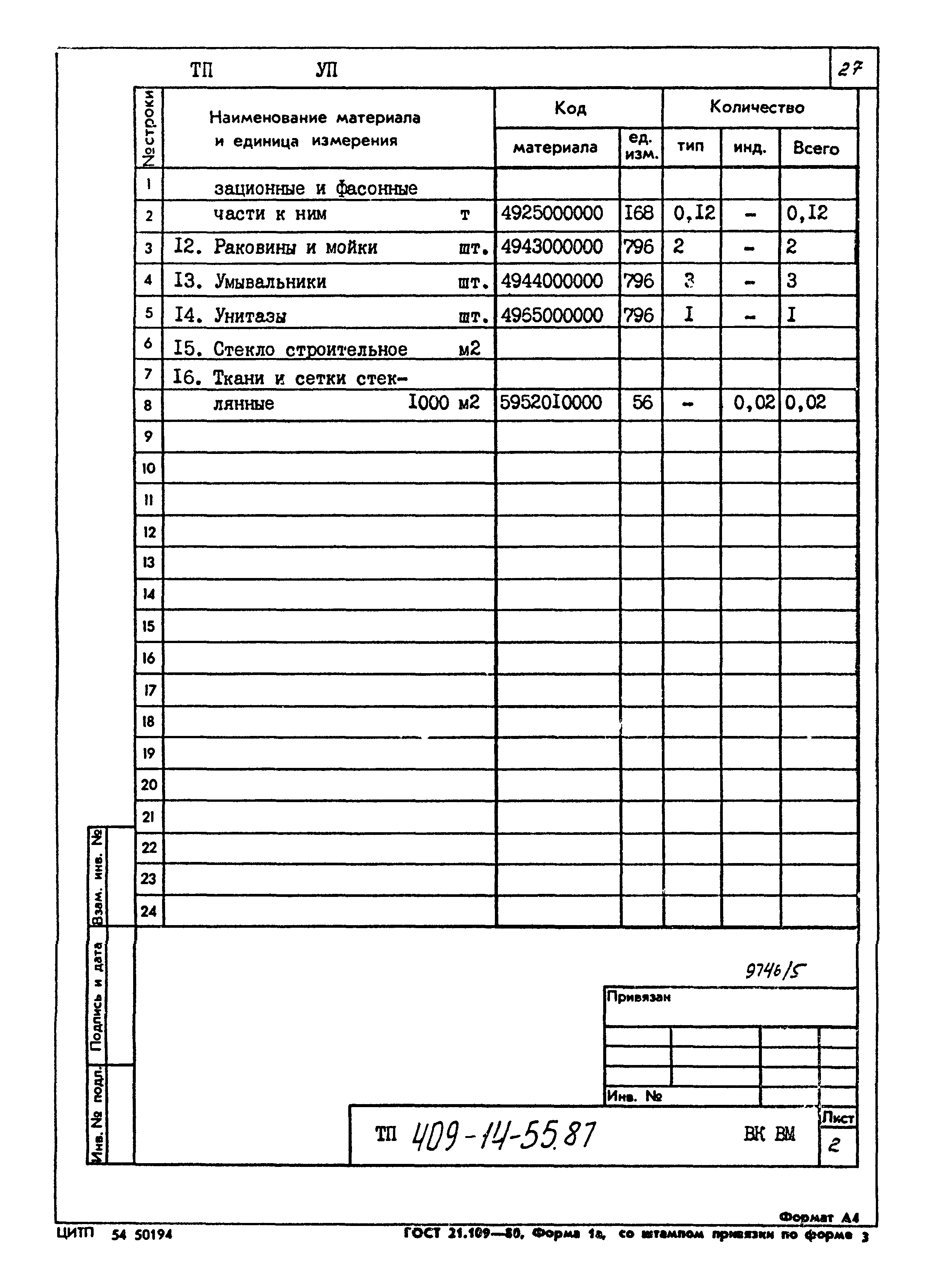 Типовой проект 409-14-55.87