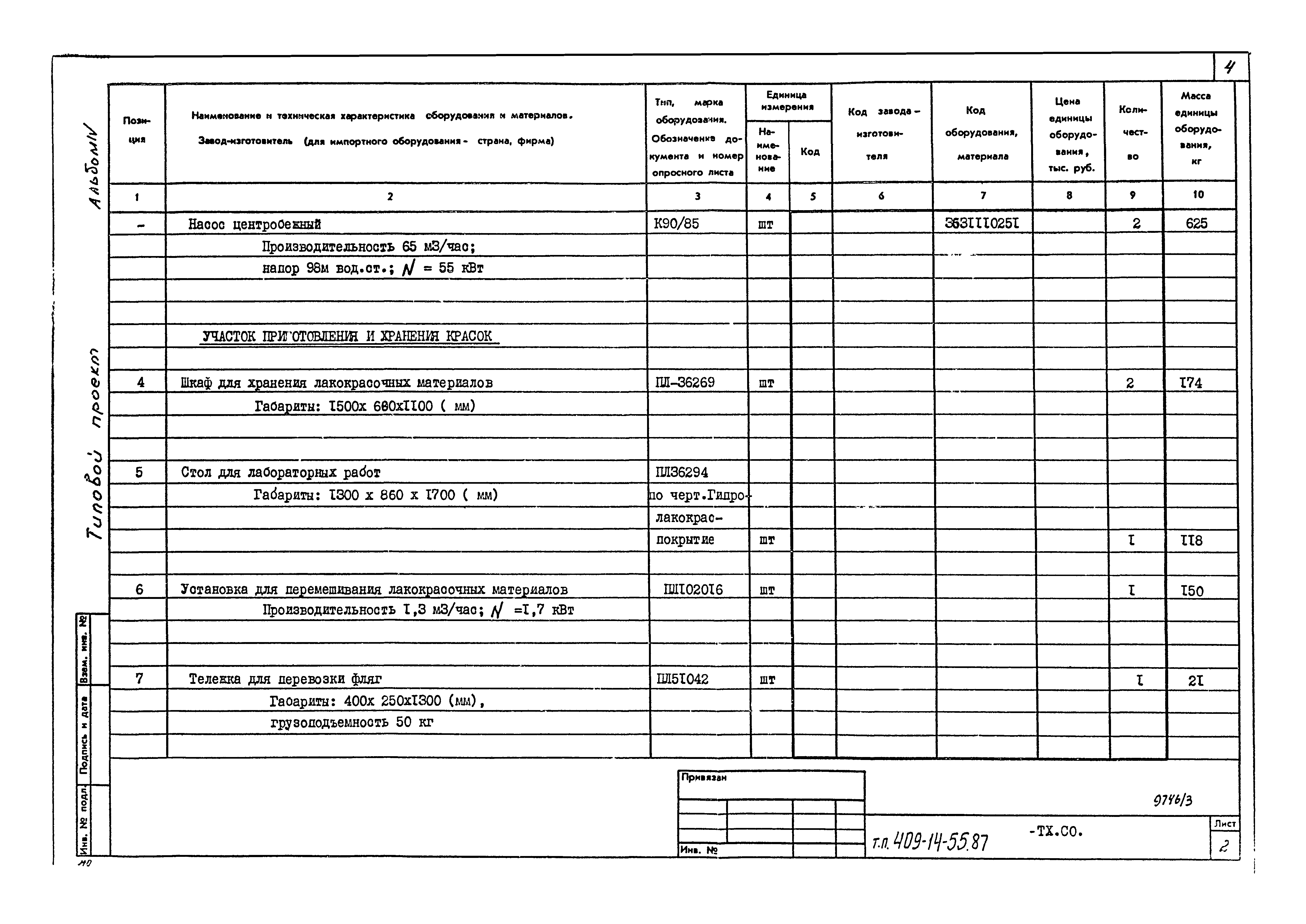 Типовой проект 409-14-55.87