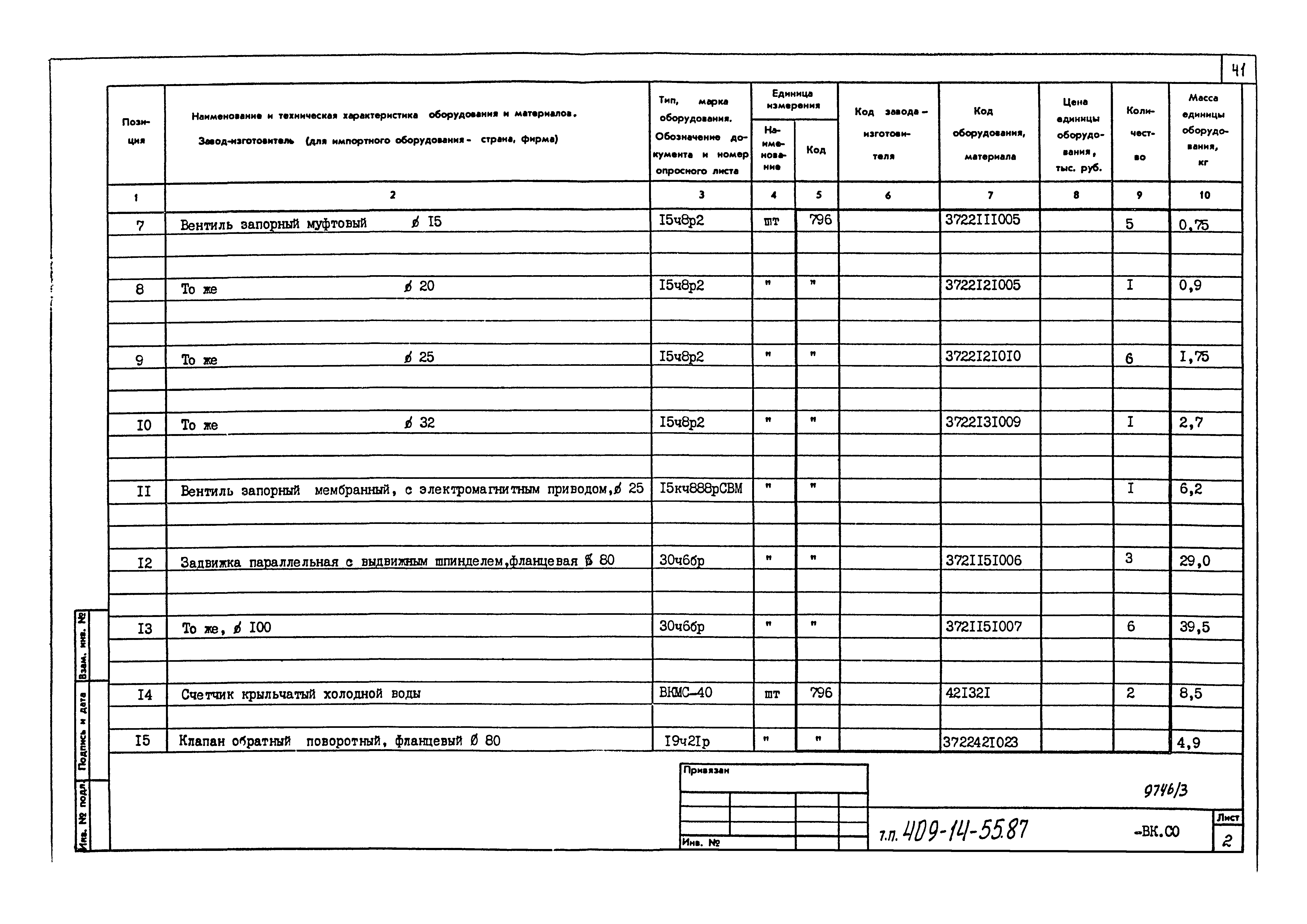 Типовой проект 409-14-55.87