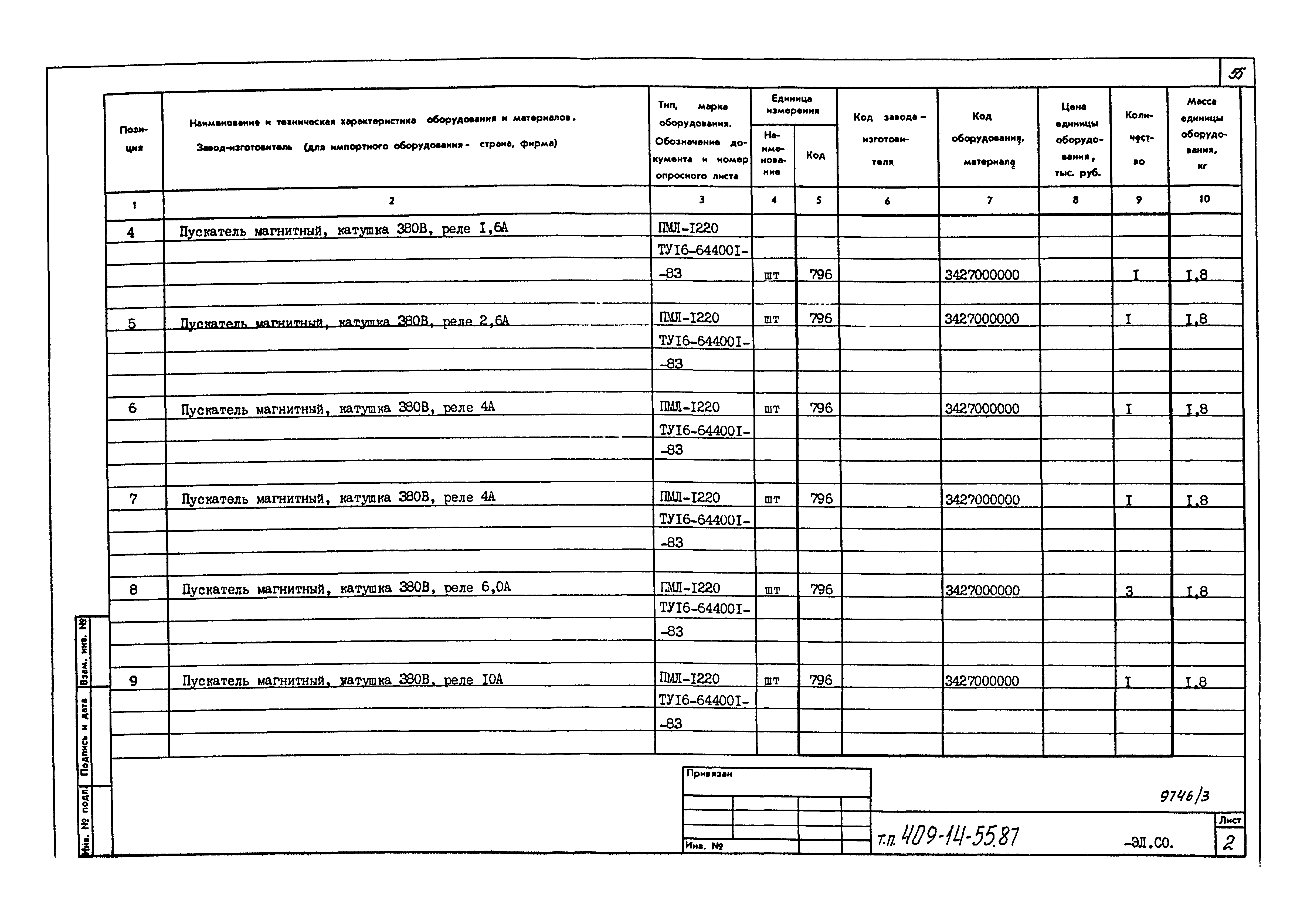 Типовой проект 409-14-55.87