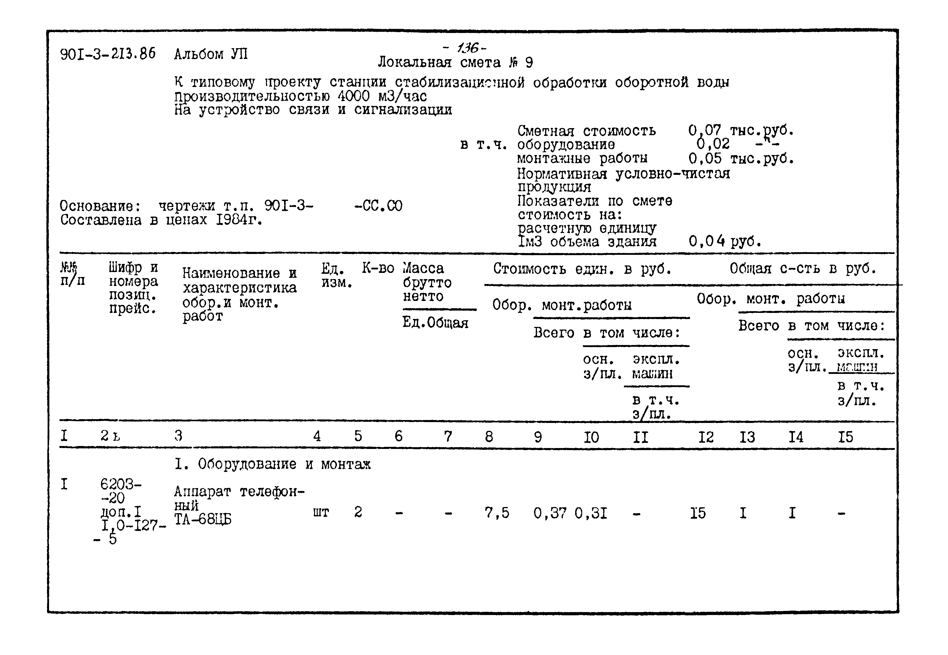 Типовой проект 901-3-213.86