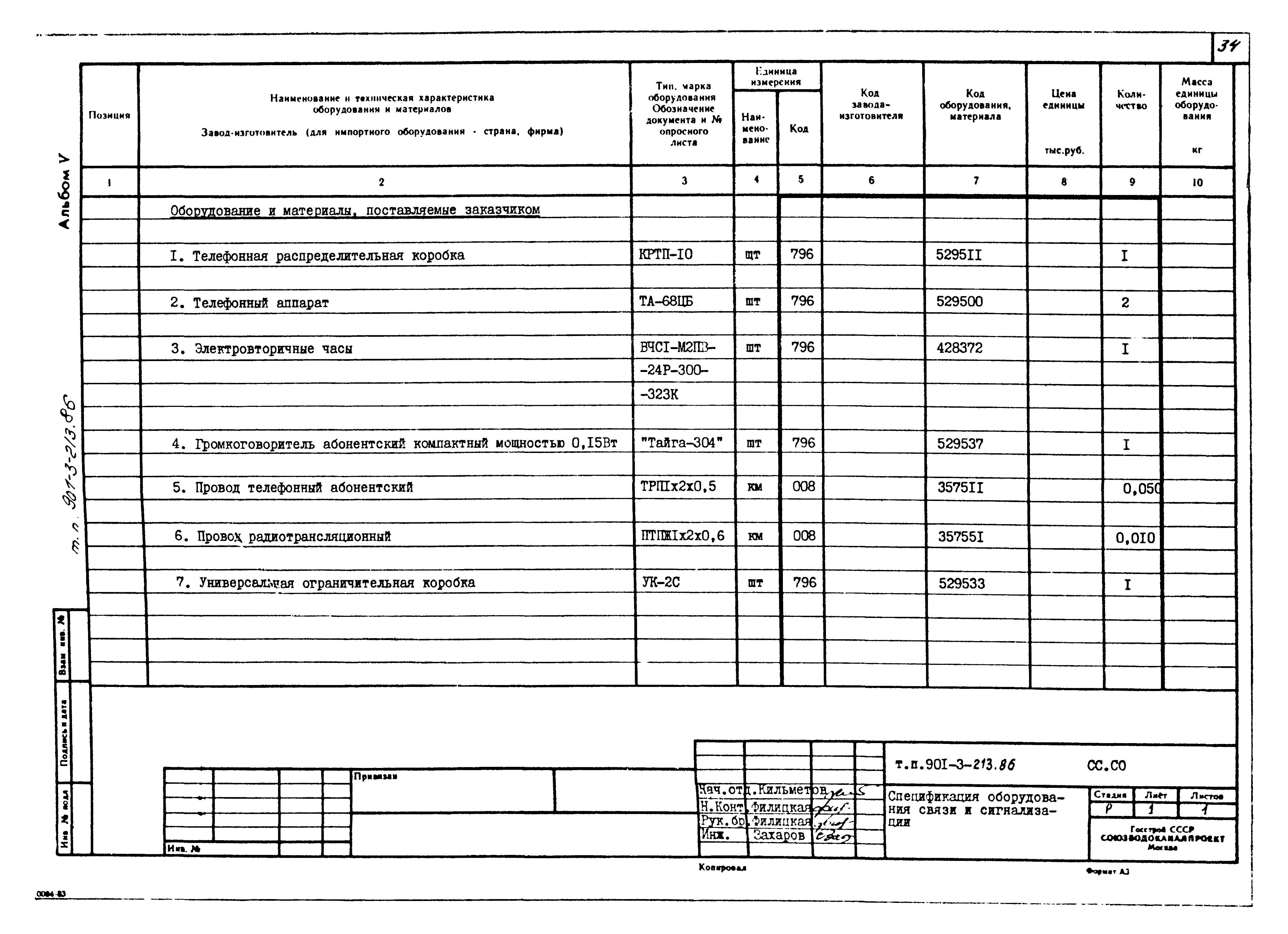 Типовой проект 901-3-213.86