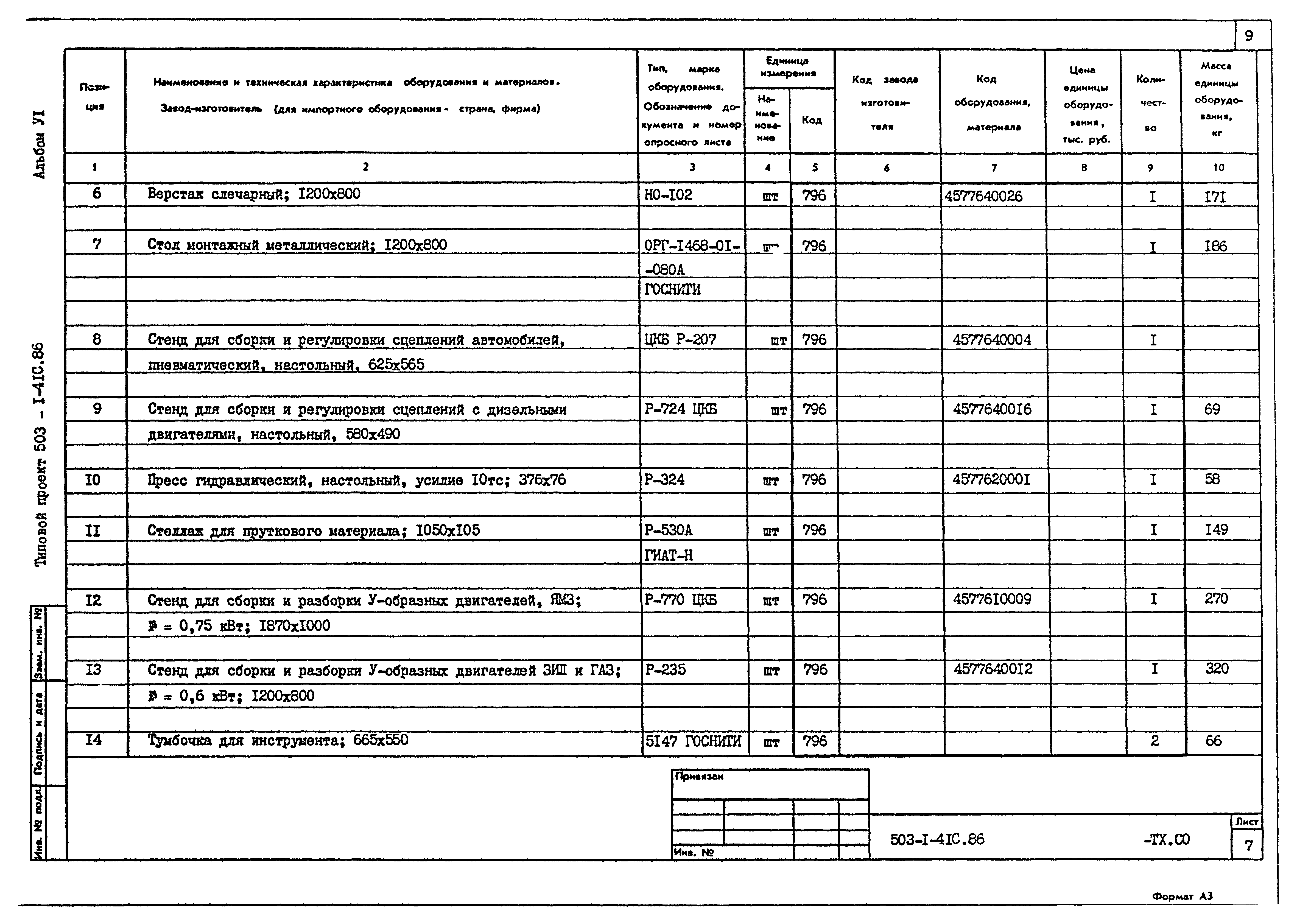 Типовой проект 503-1-41с.86