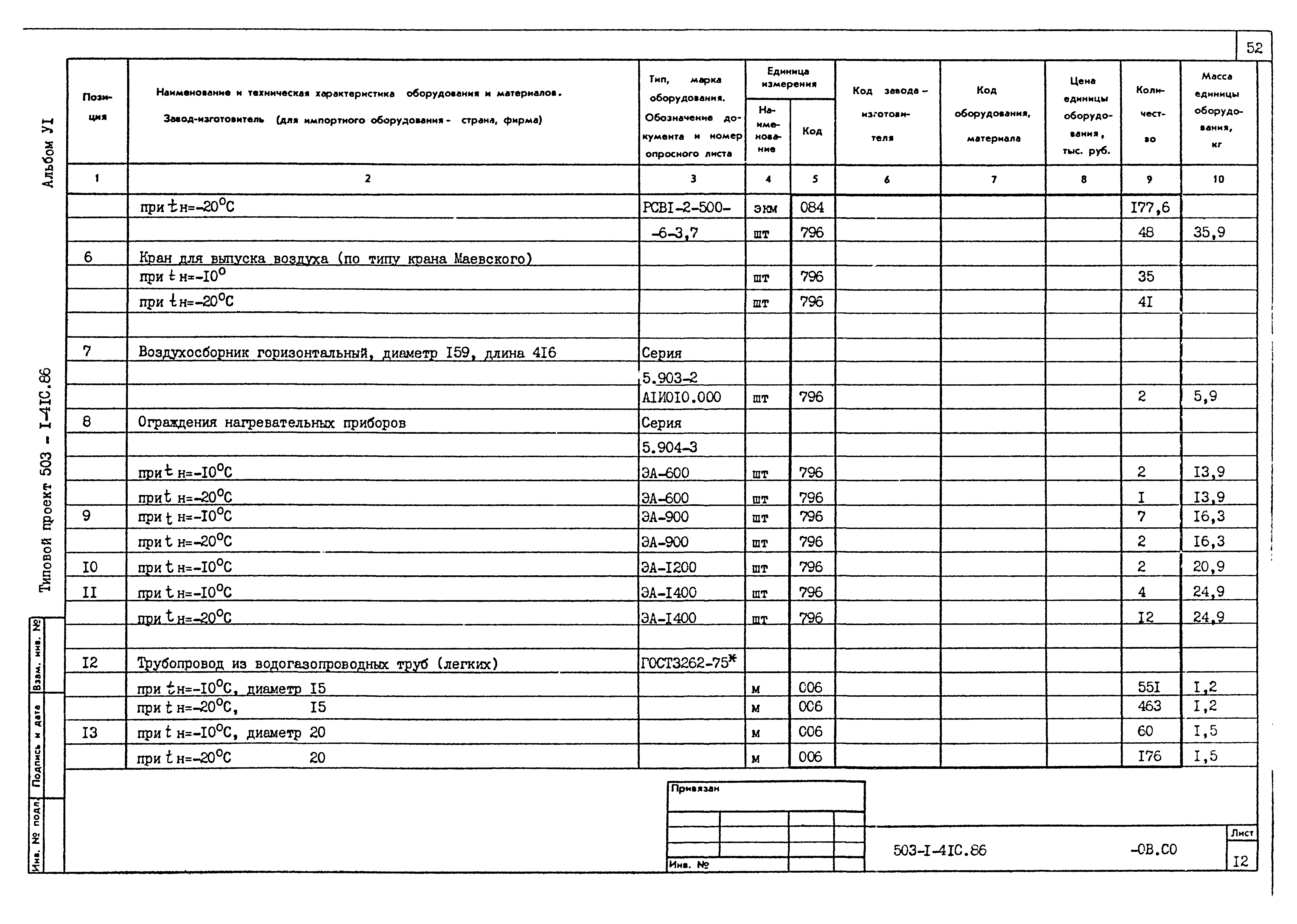 Типовой проект 503-1-41с.86