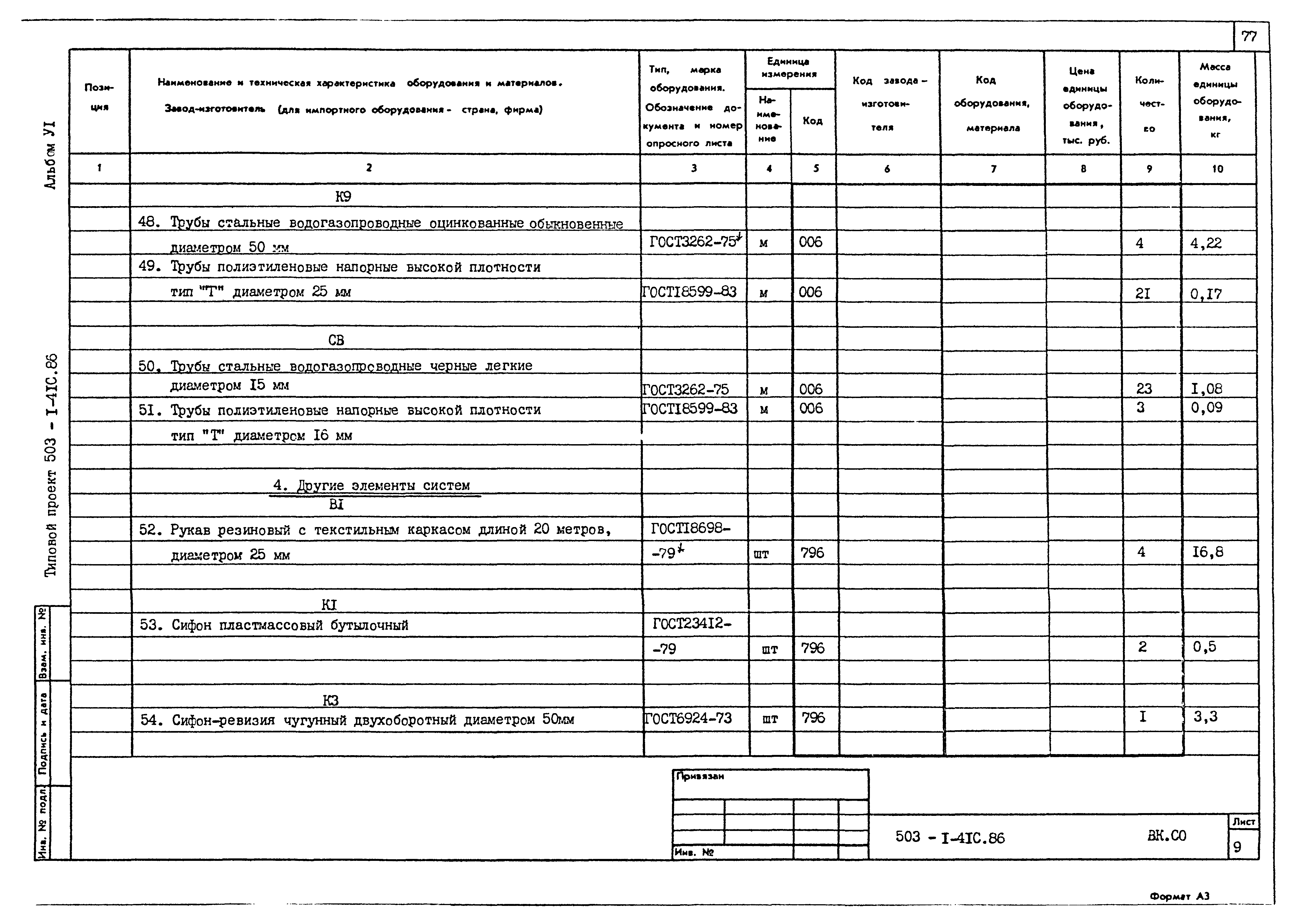 Типовой проект 503-1-41с.86