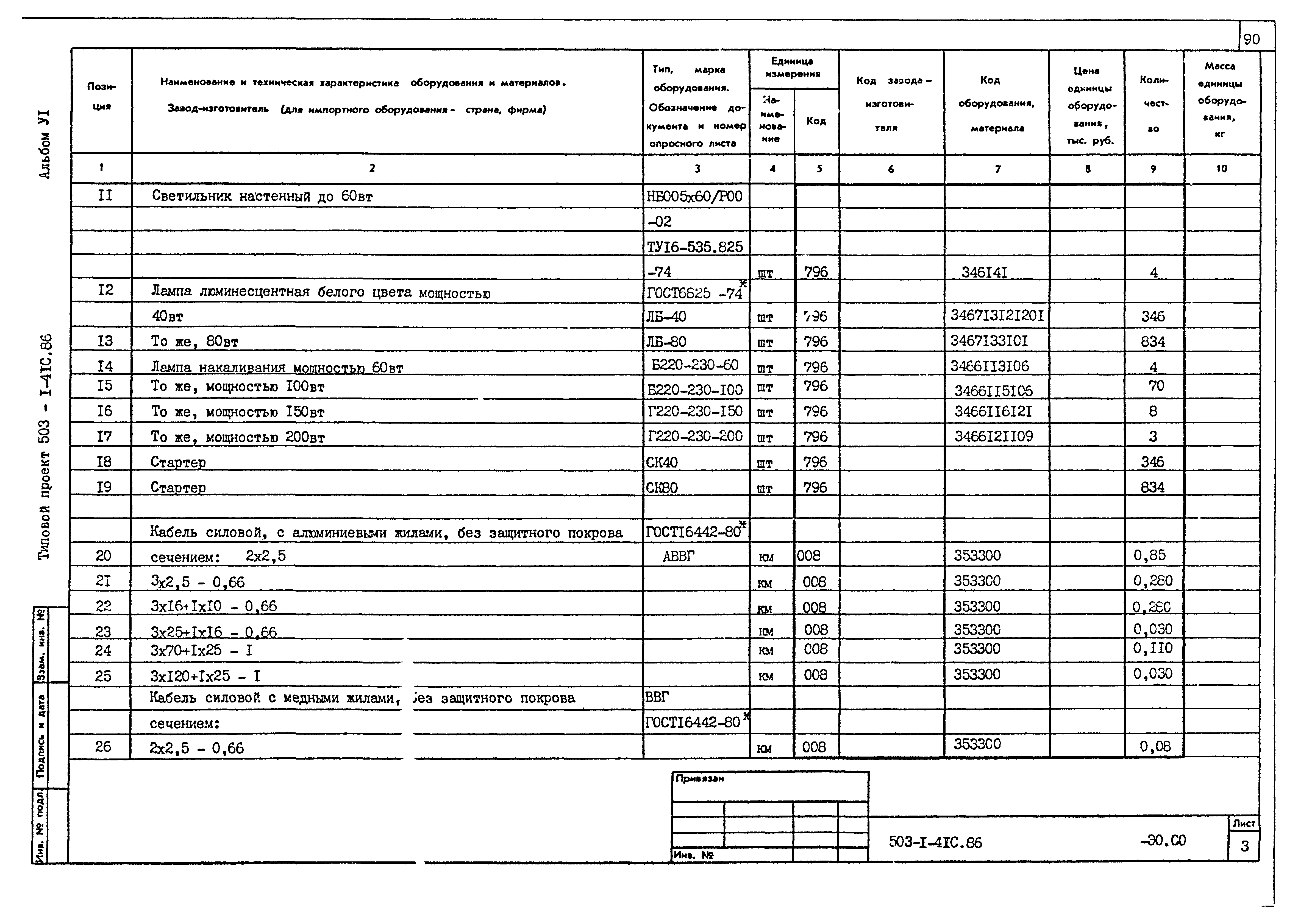 Типовой проект 503-1-41с.86