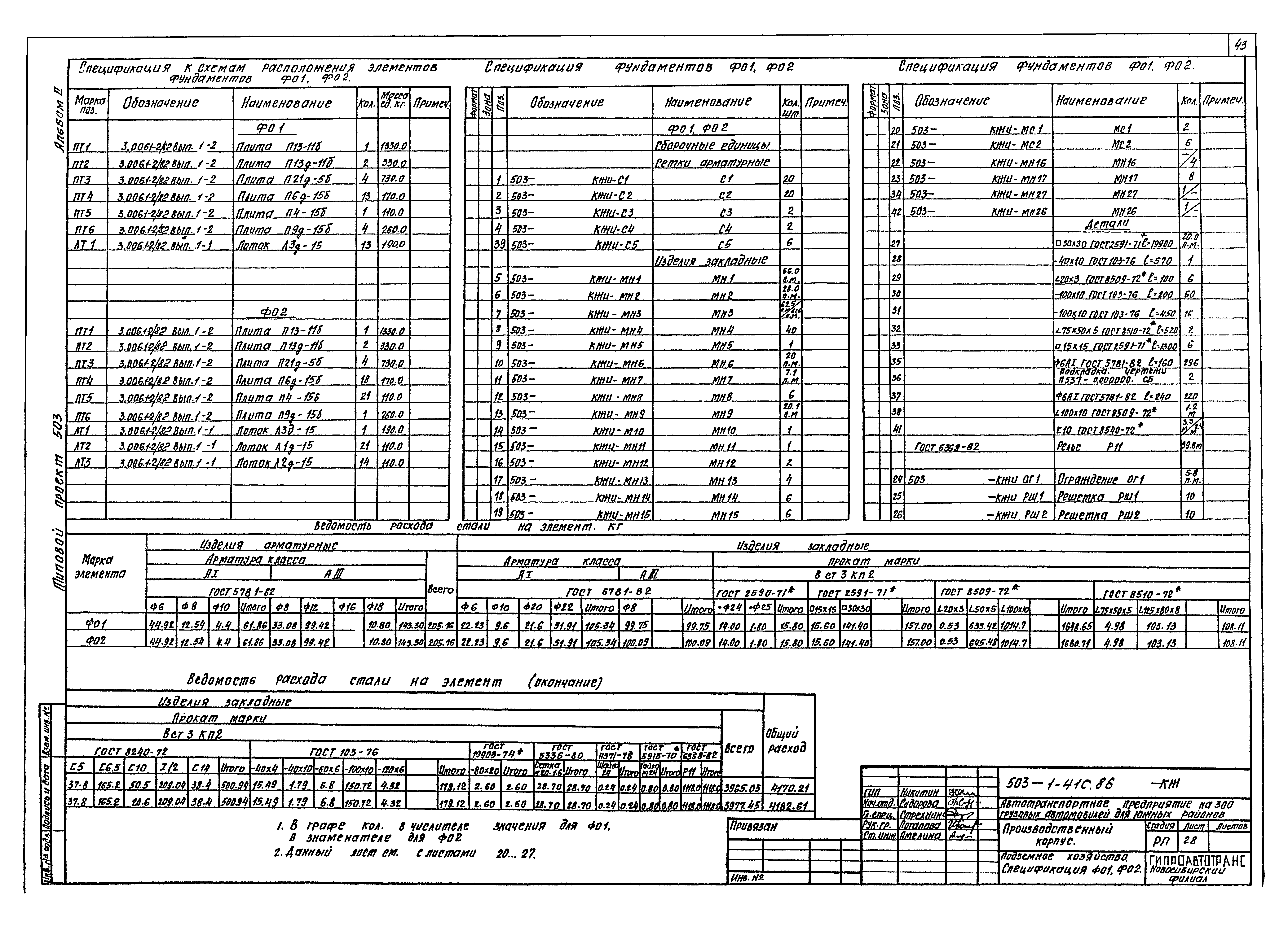 Типовой проект 503-1-41с.86