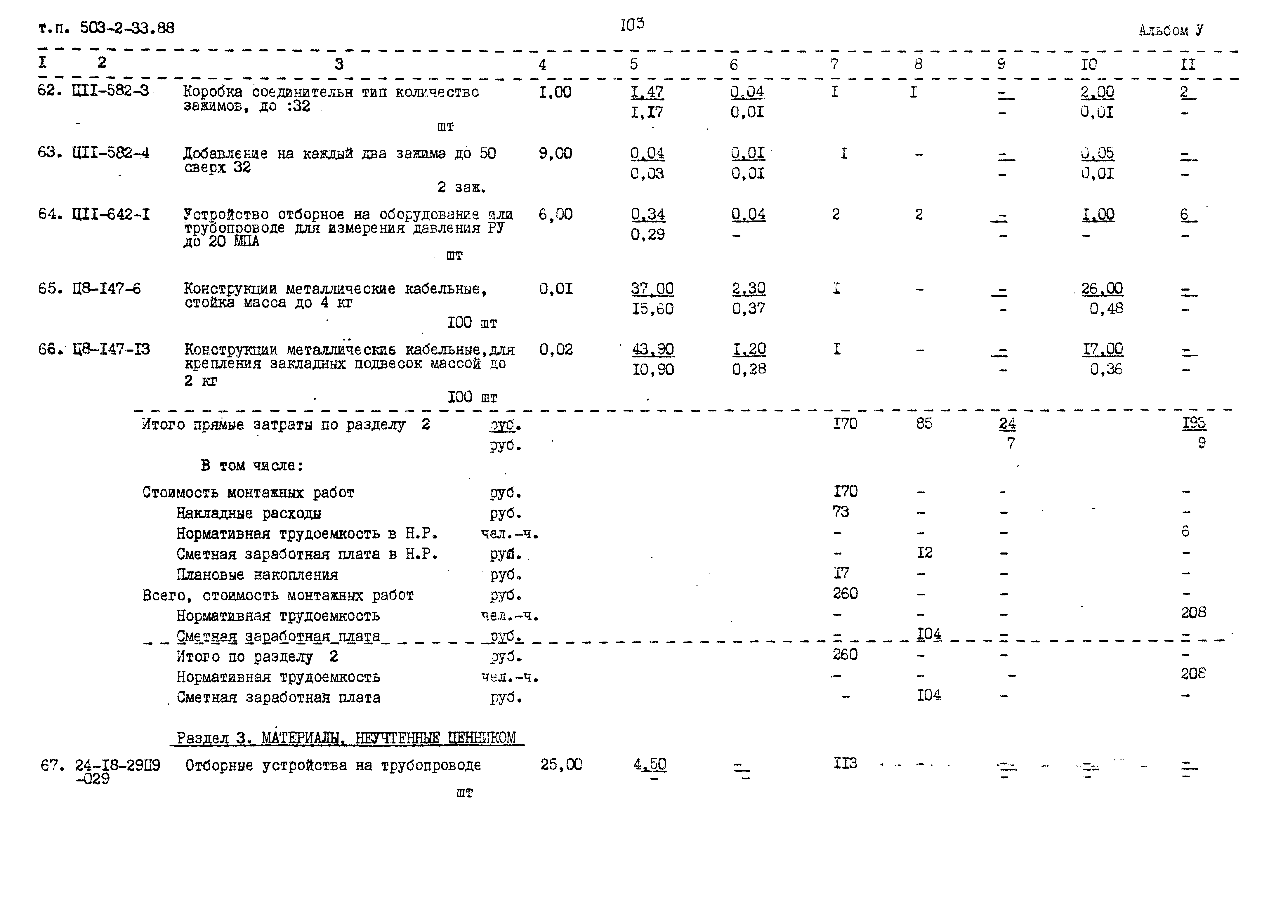 Типовой проект 503-2-33.88