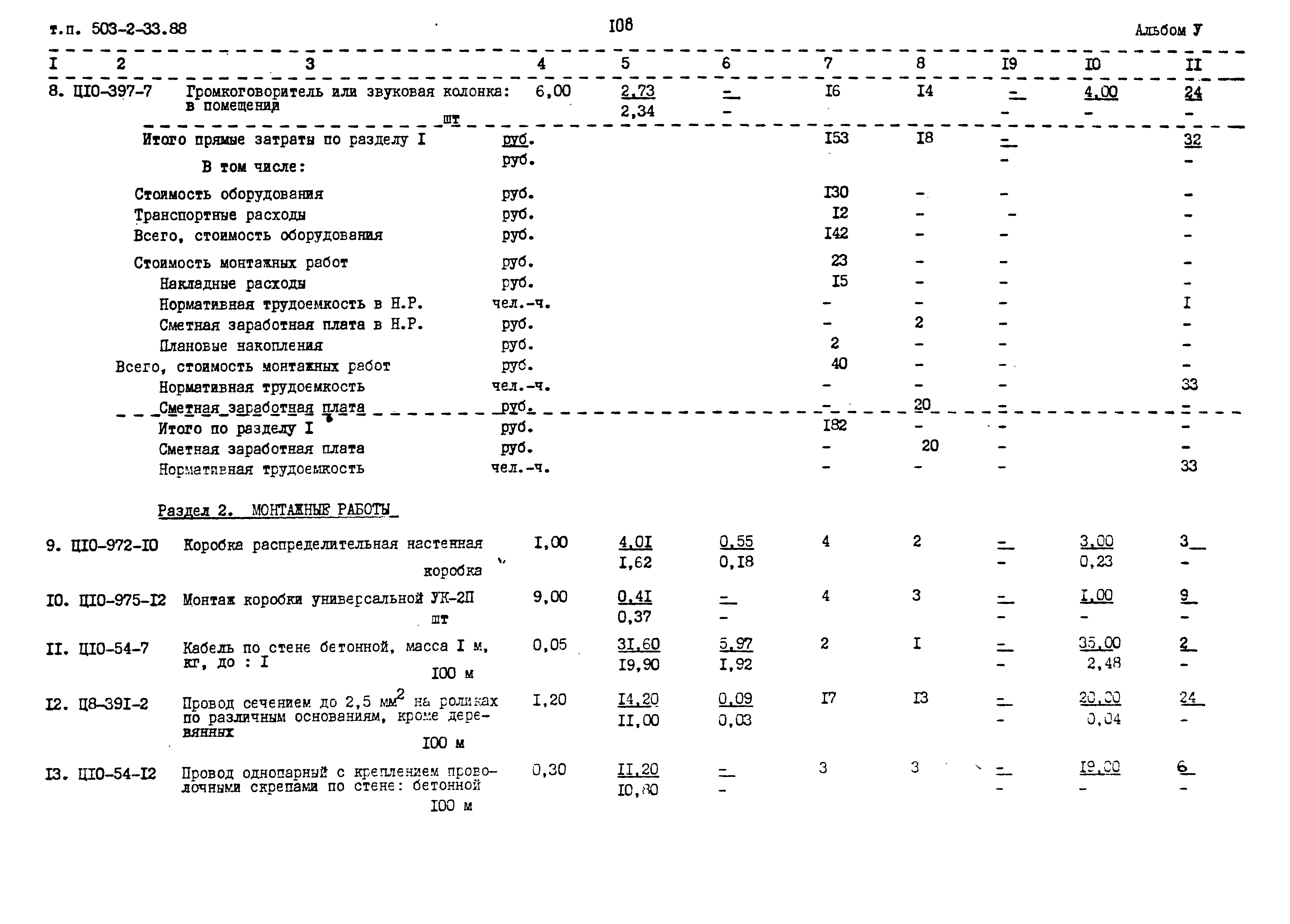 Типовой проект 503-2-33.88