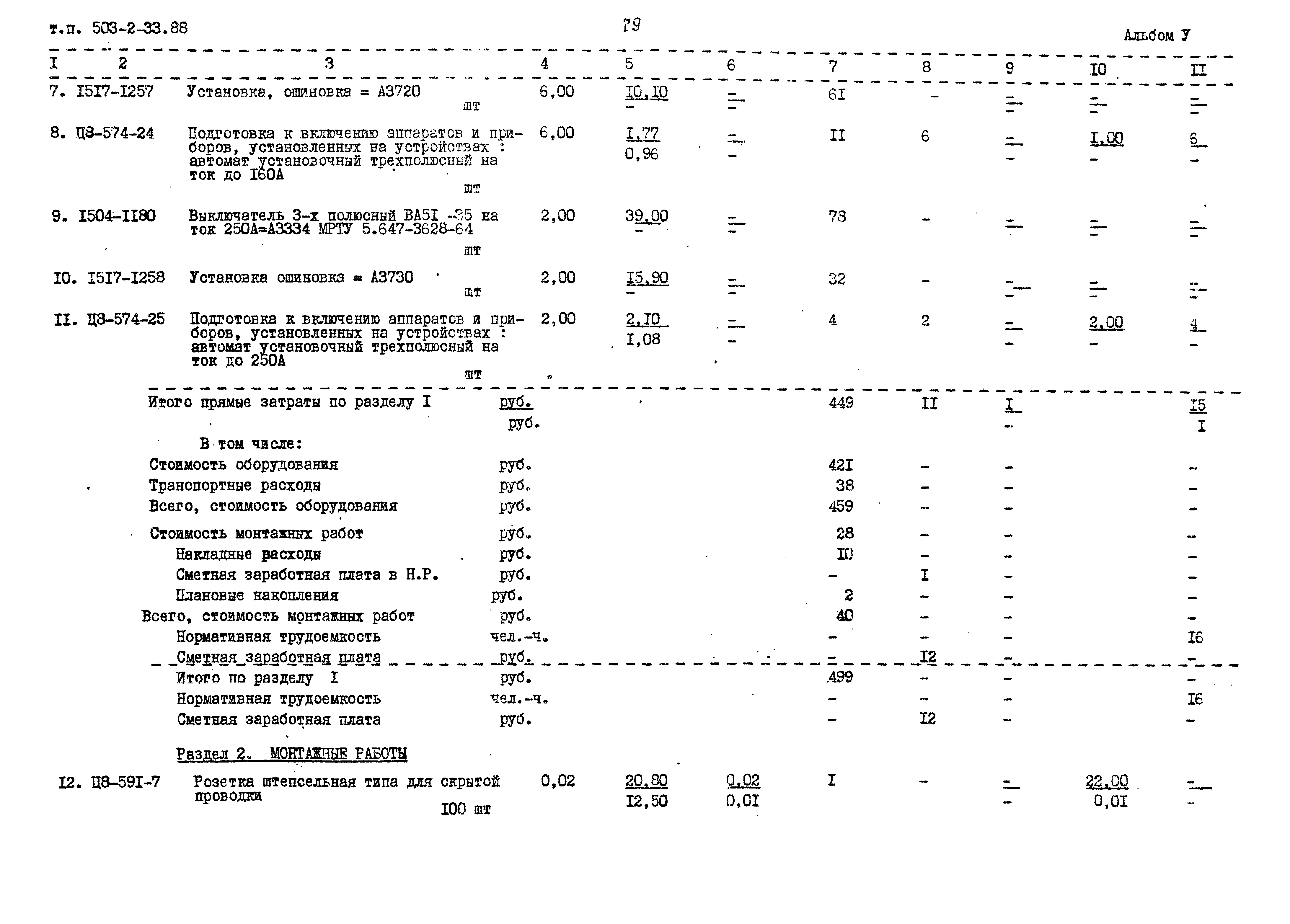 Типовой проект 503-2-33.88