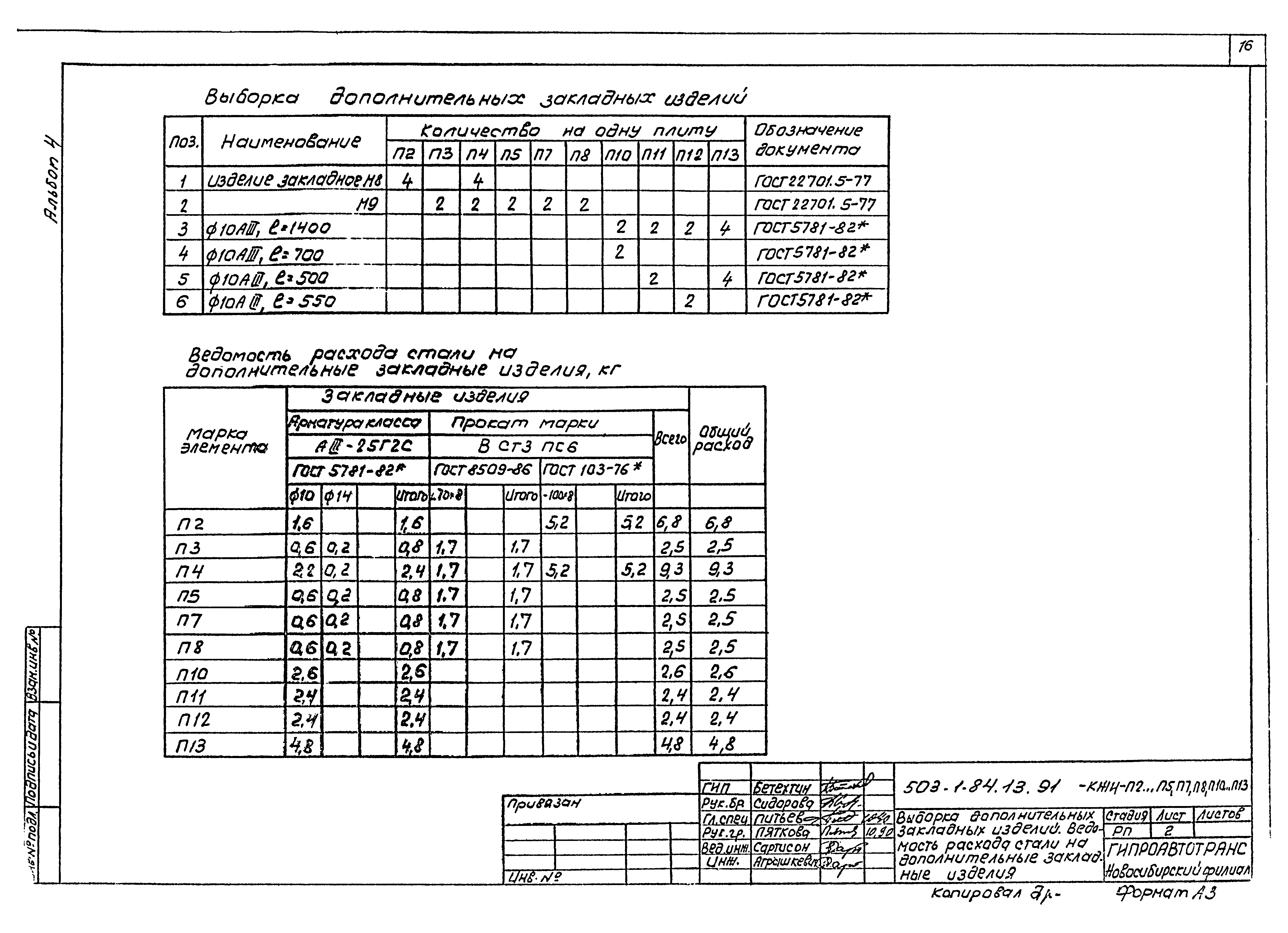 Типовой проект 503-1-84.13.91