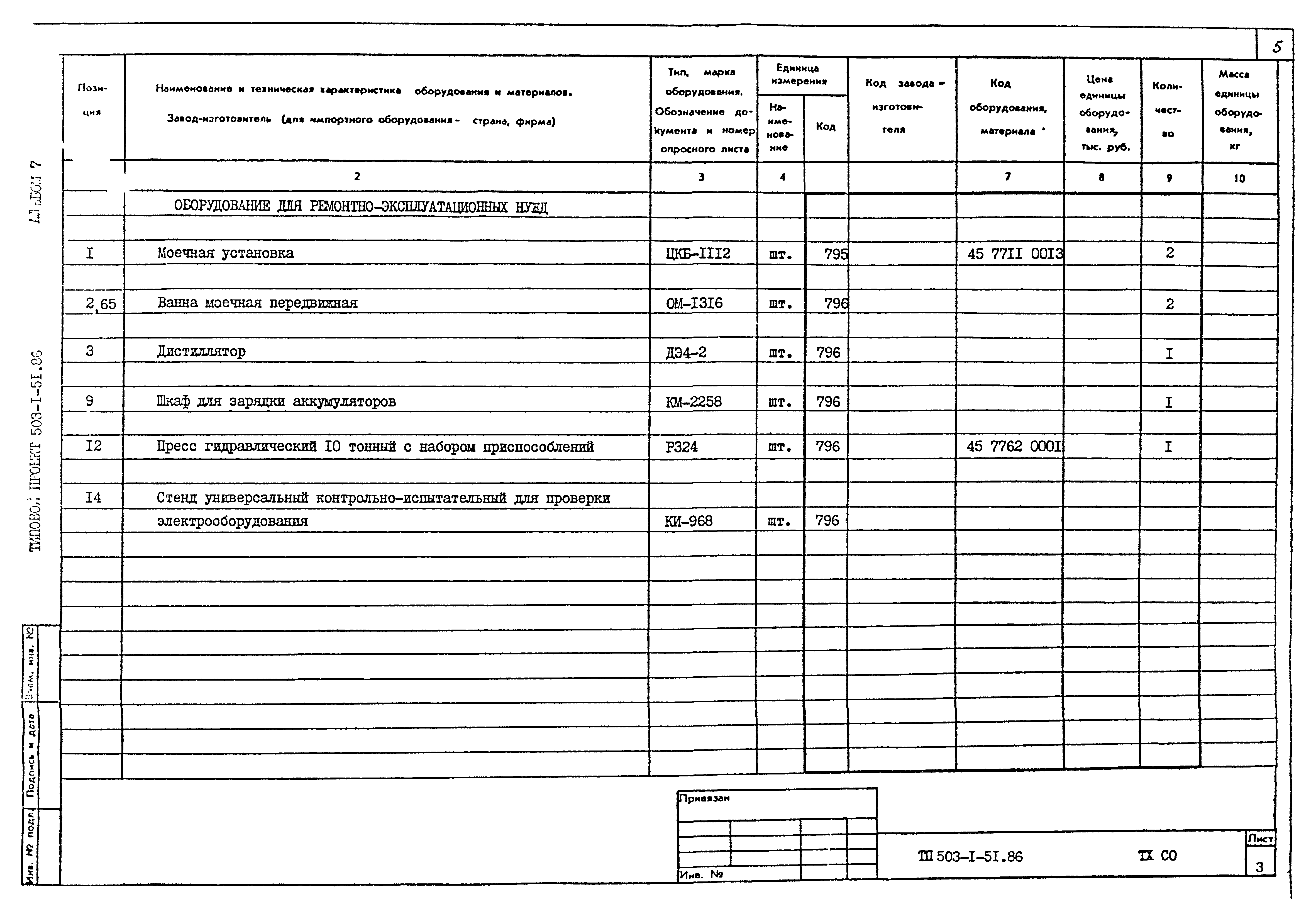 Типовой проект 503-1-51.86