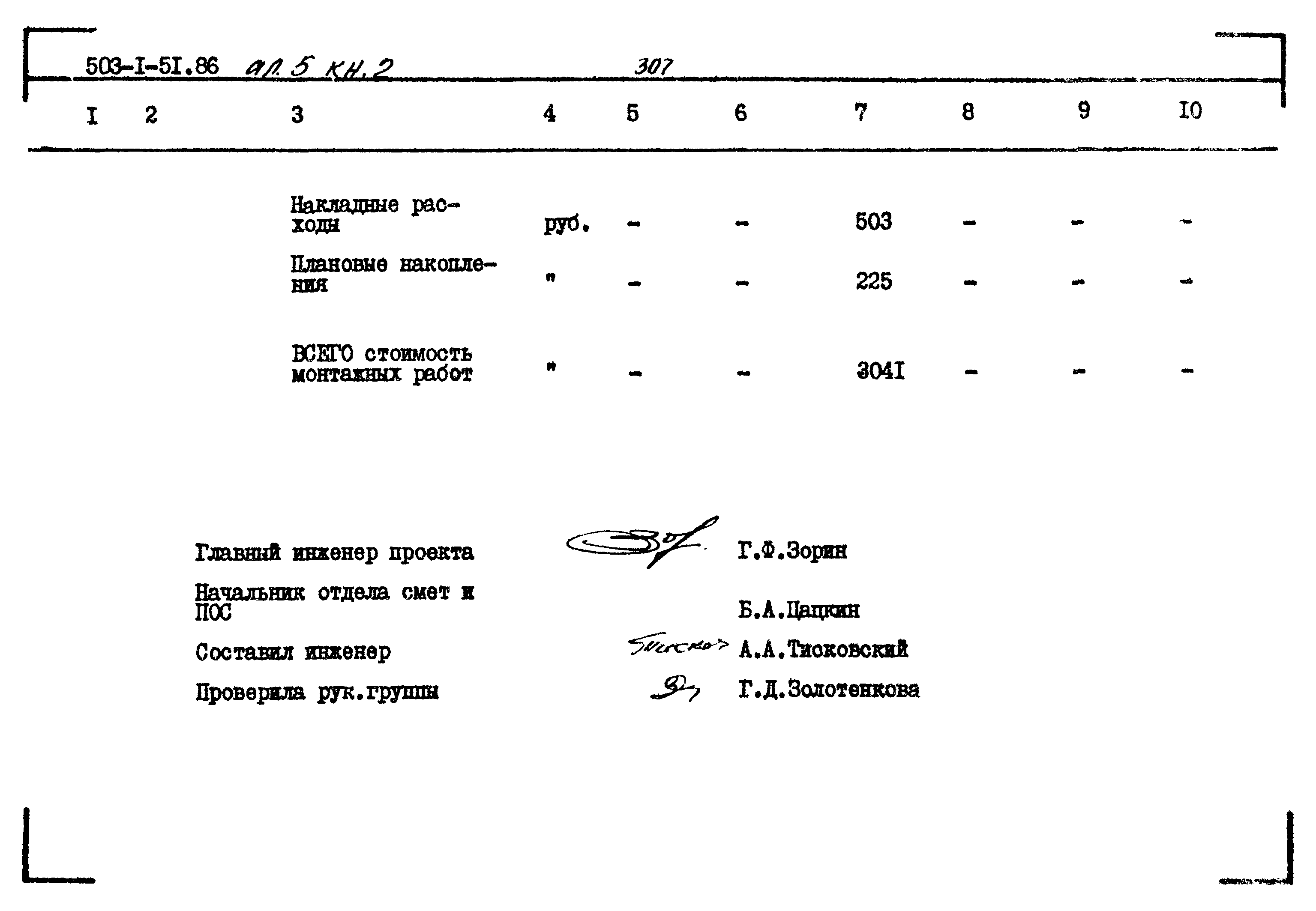 Типовой проект 503-1-51.86