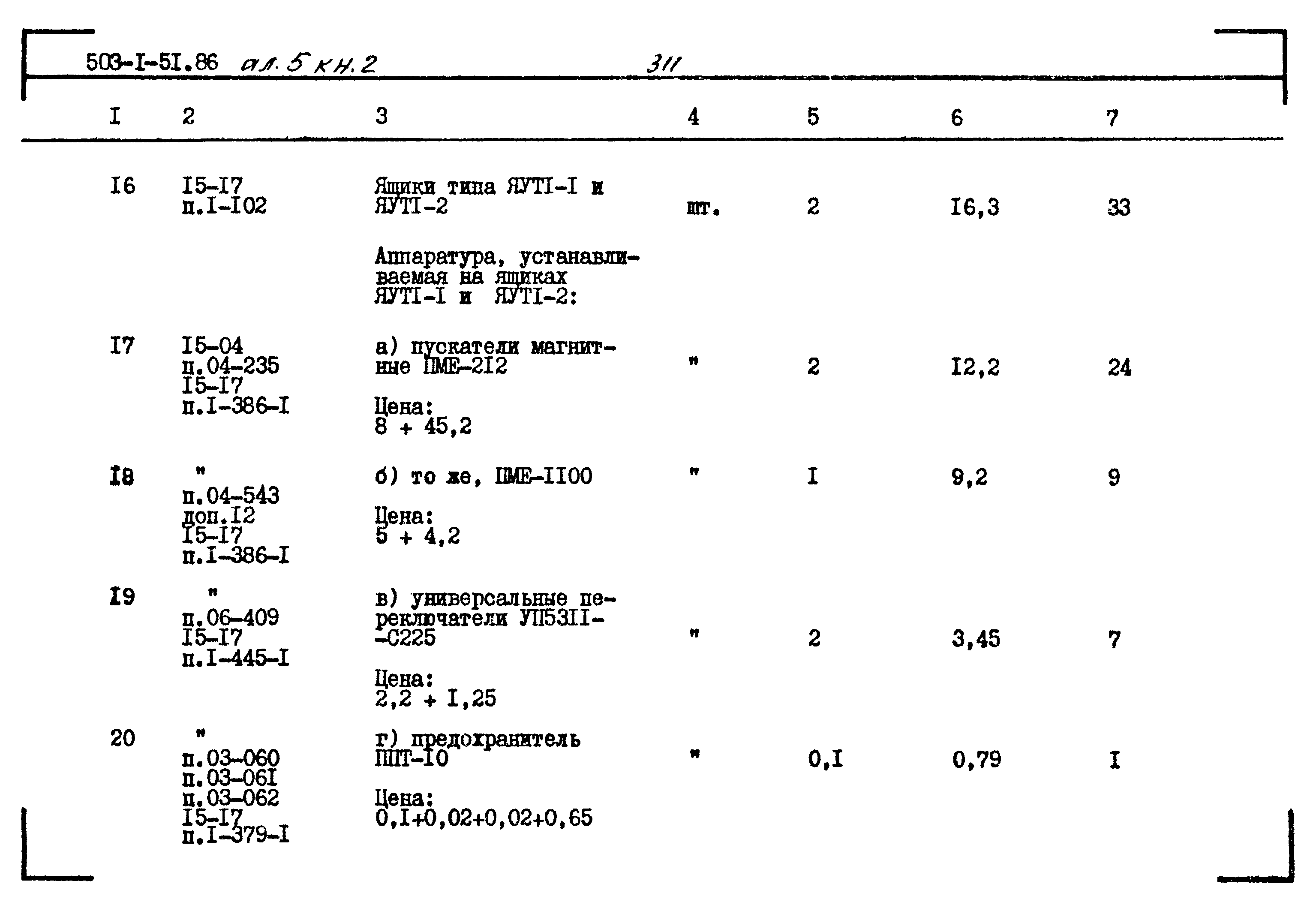 Типовой проект 503-1-51.86