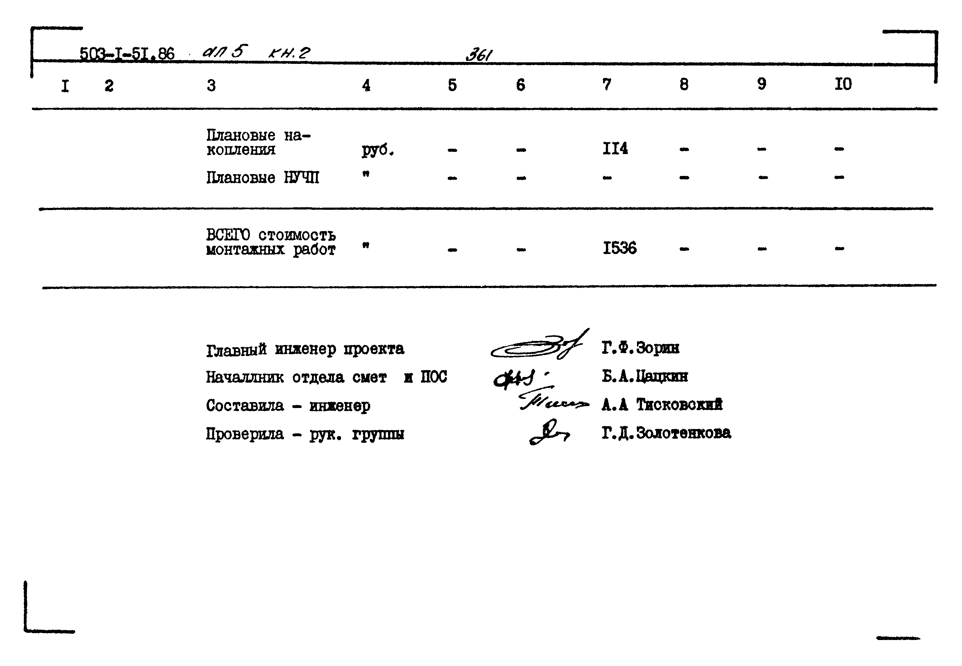 Типовой проект 503-1-51.86